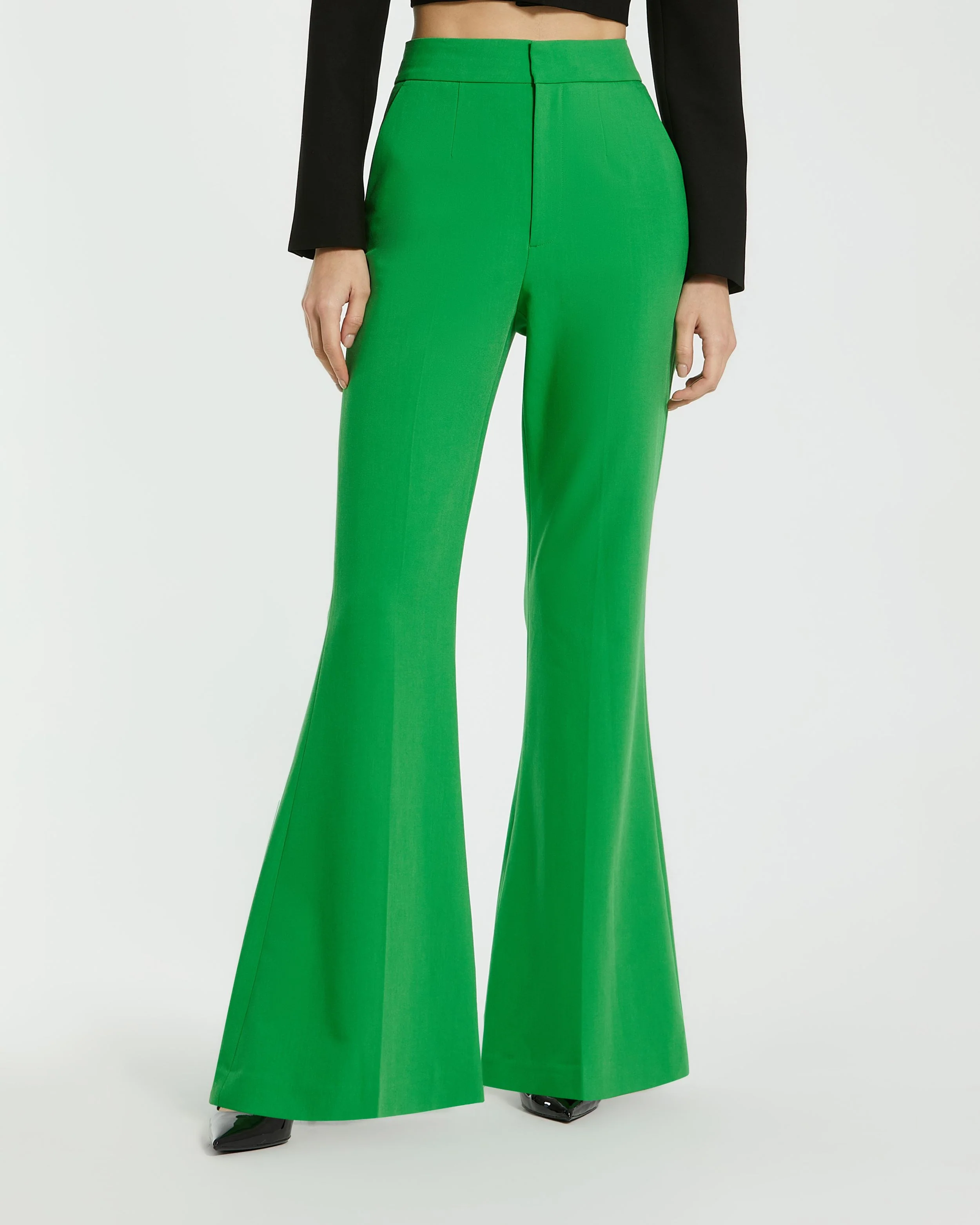 Classic Crepe Flared Trouser Pant