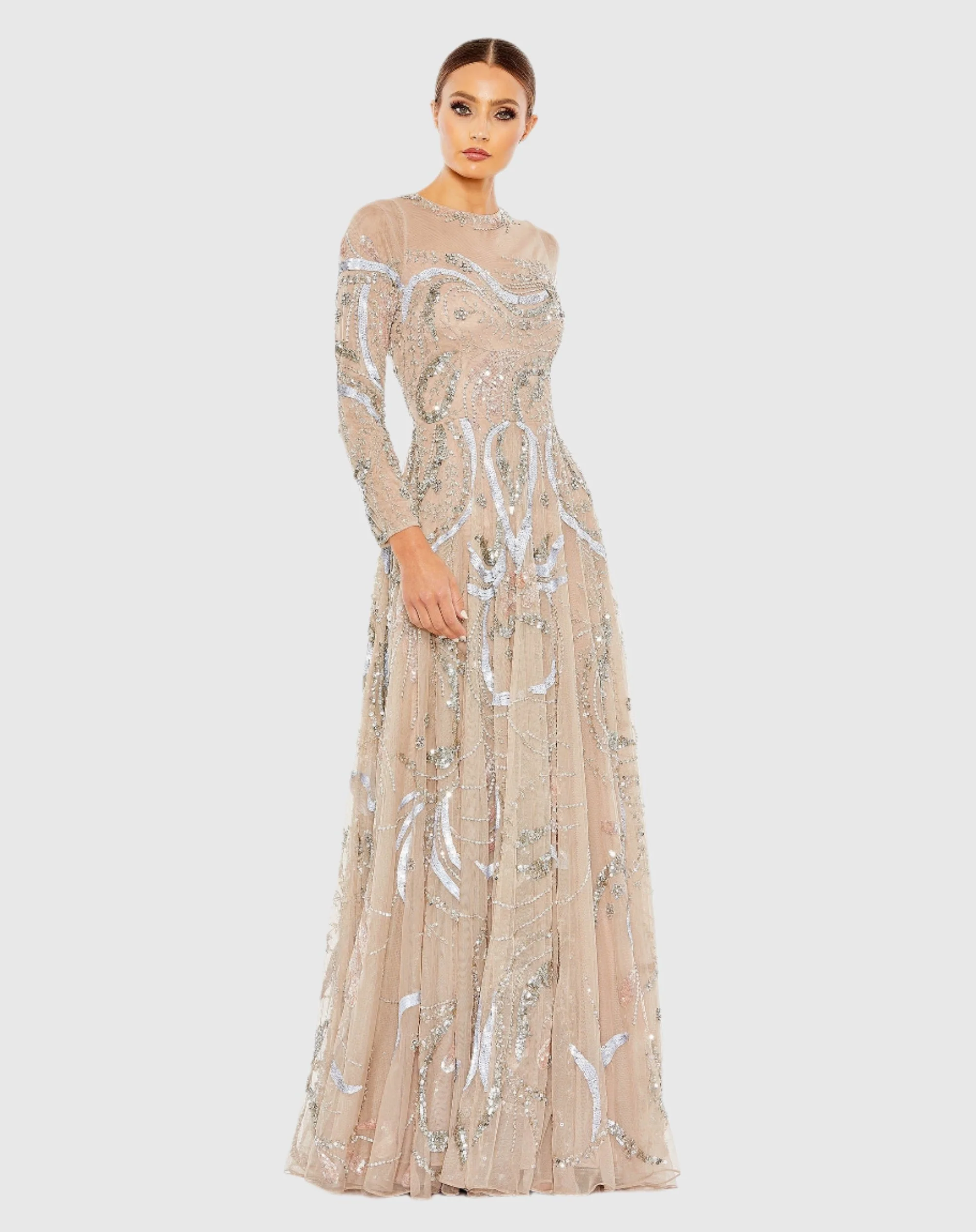 Long Sleeve Decorative Fantasy Dress