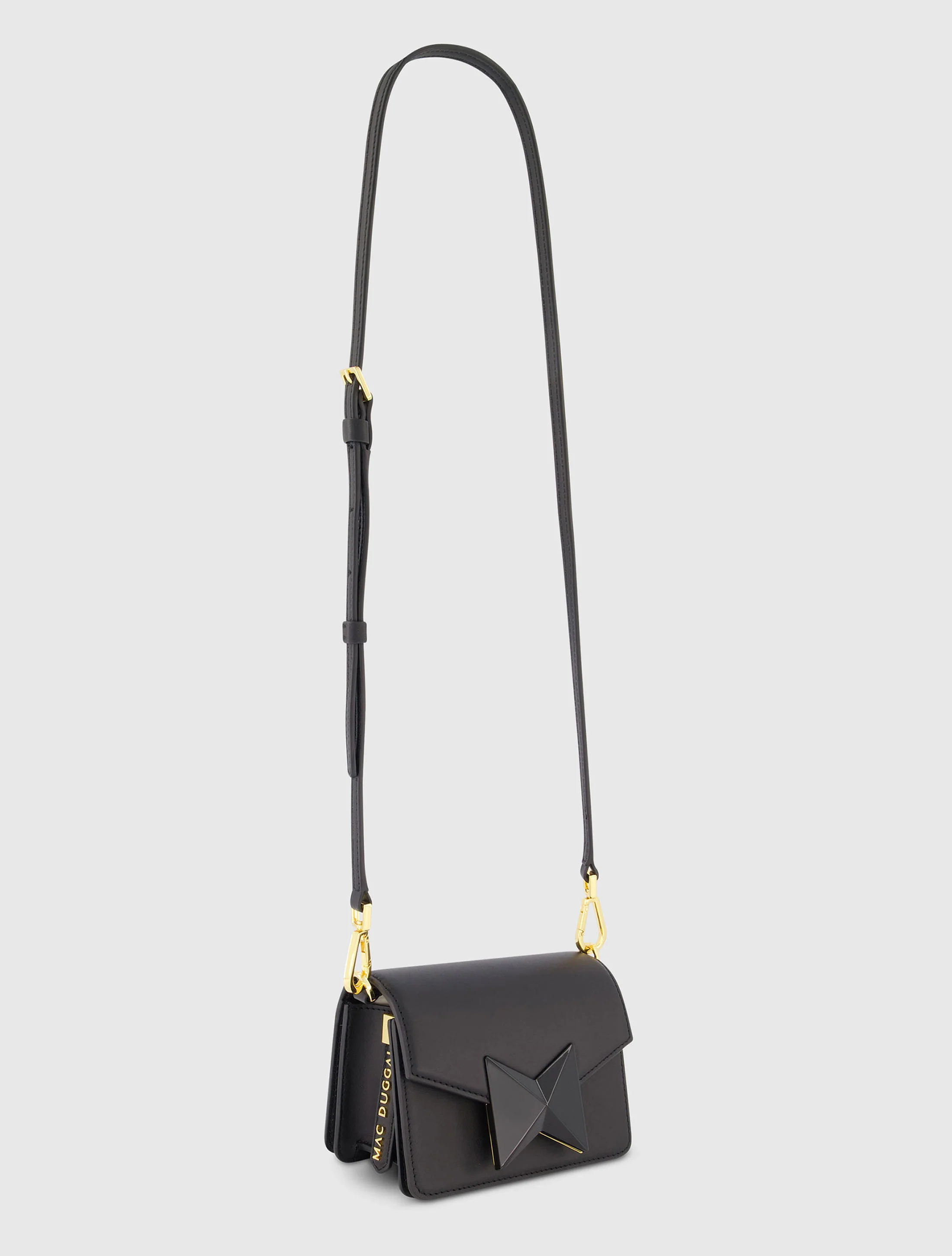 Mini Leather Tone On Tone Crossbody Bag