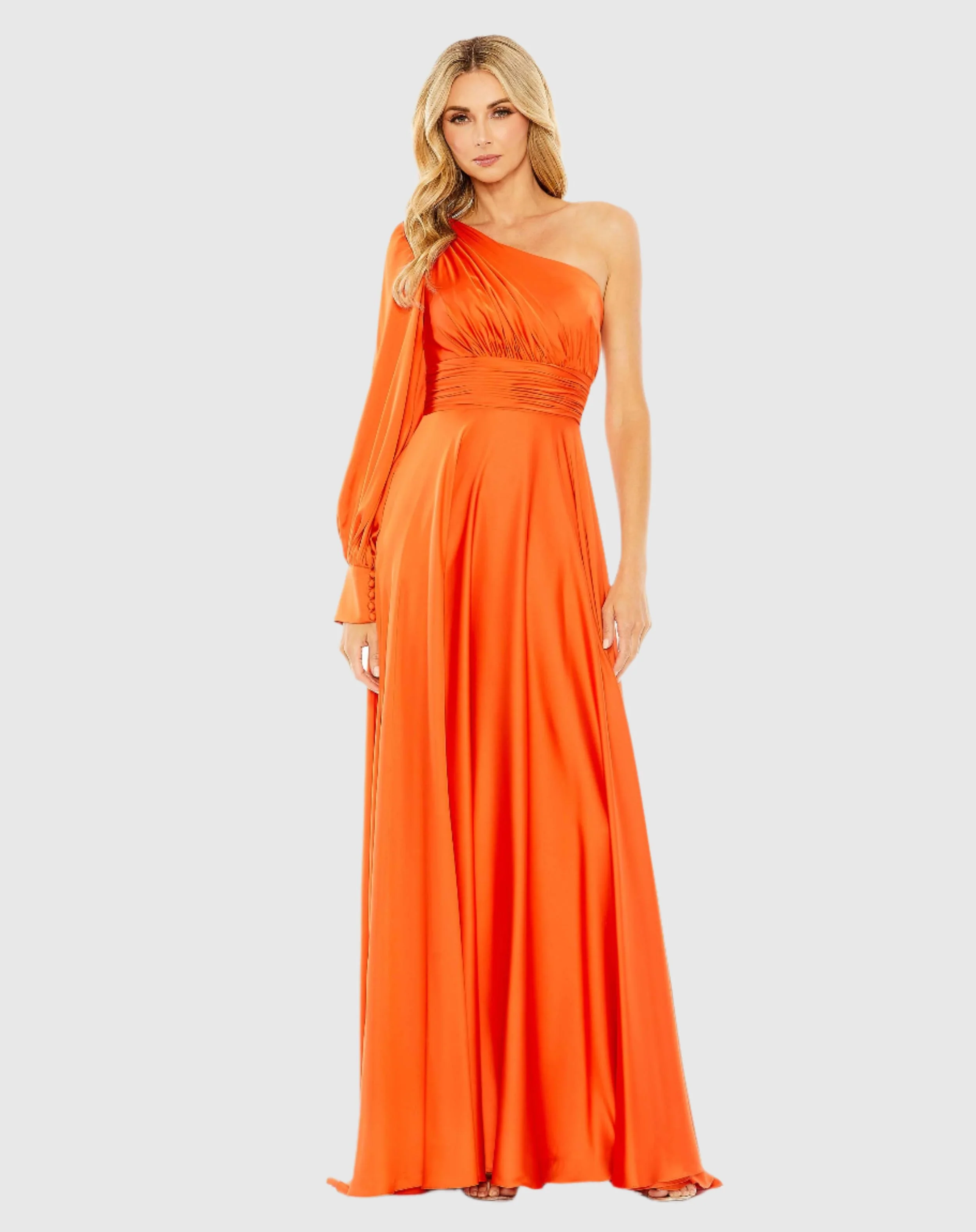 Flowy Bishop Sleeve Gown