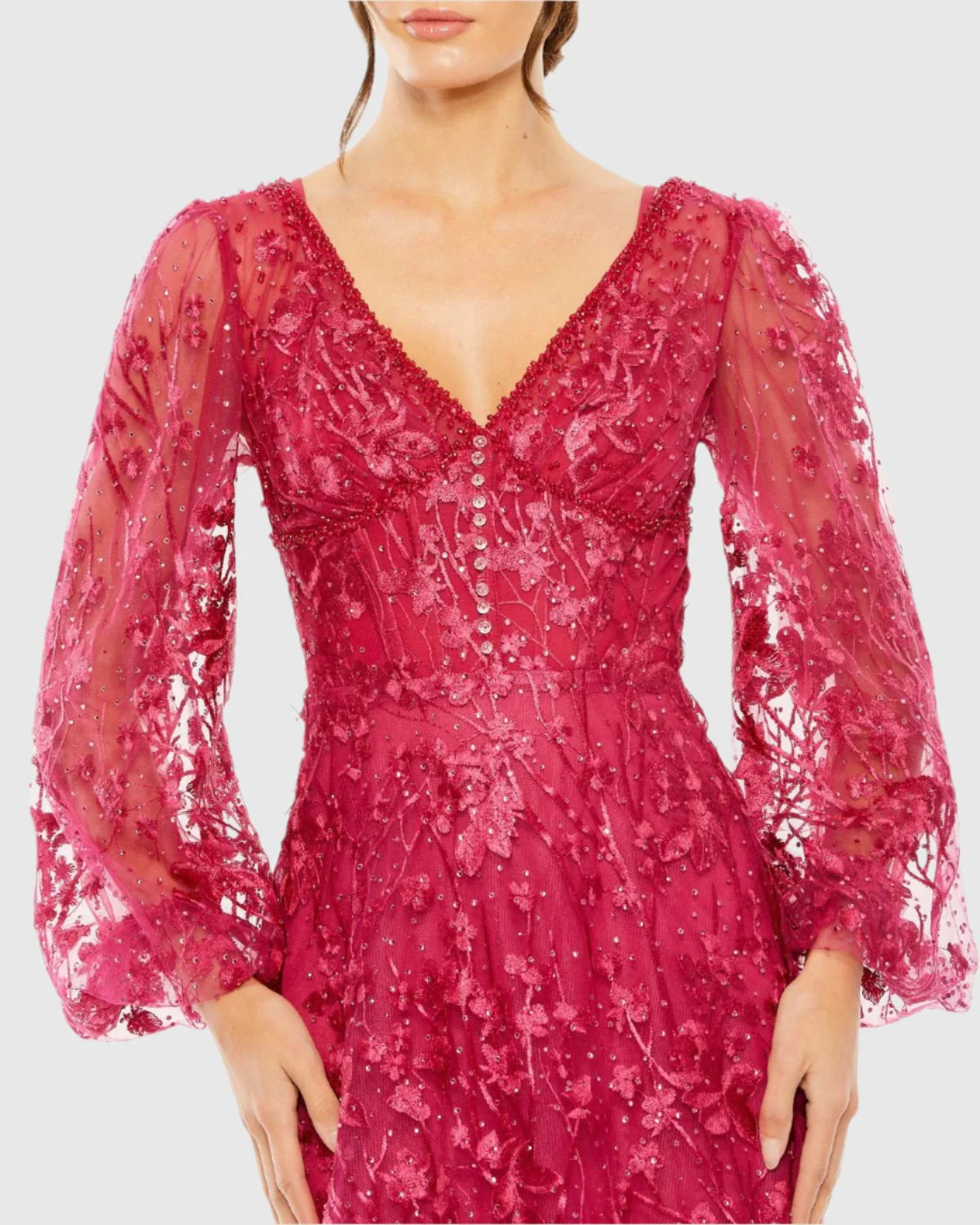 Elegant Embroidered Gown