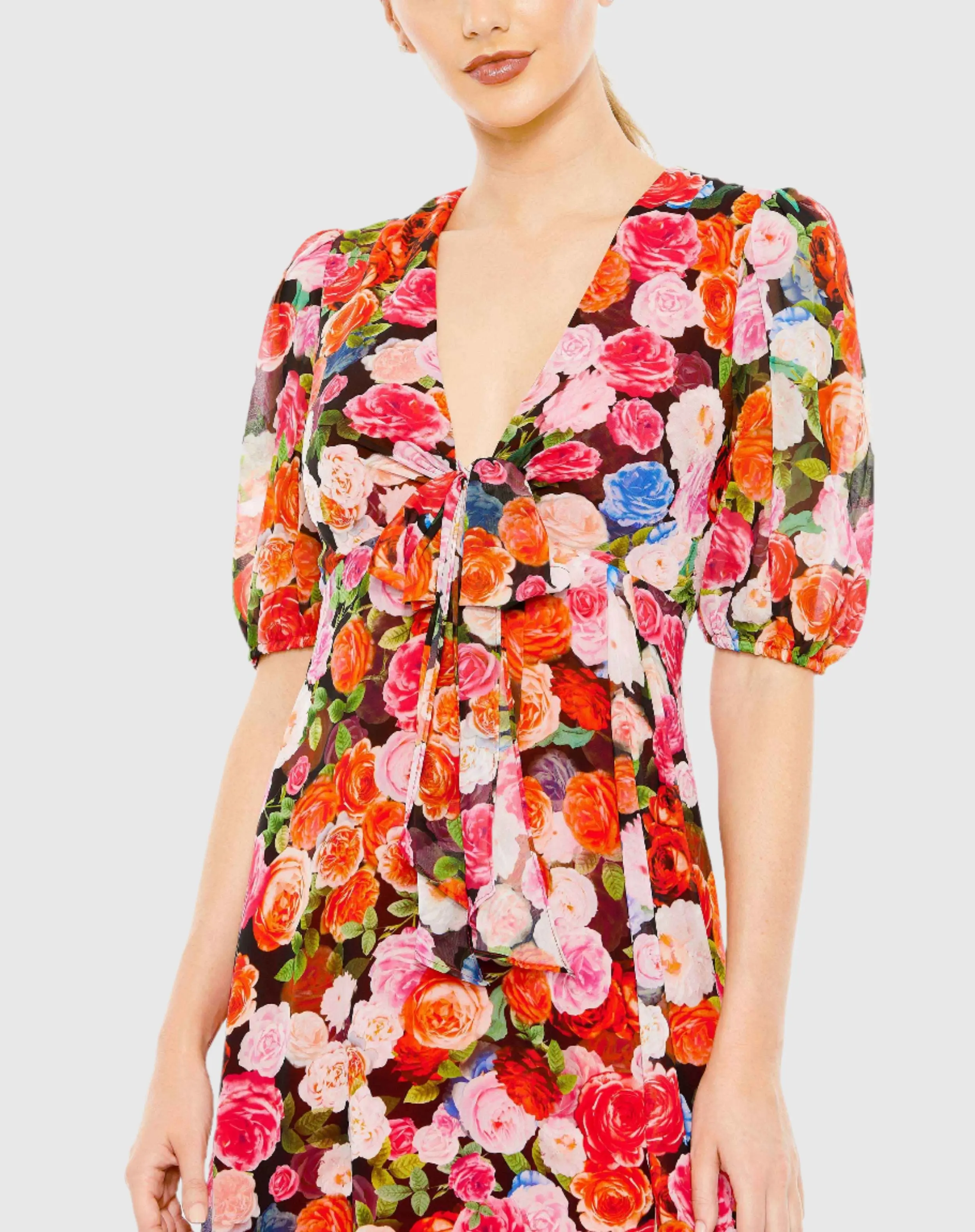 Floral-printed Midi Dress