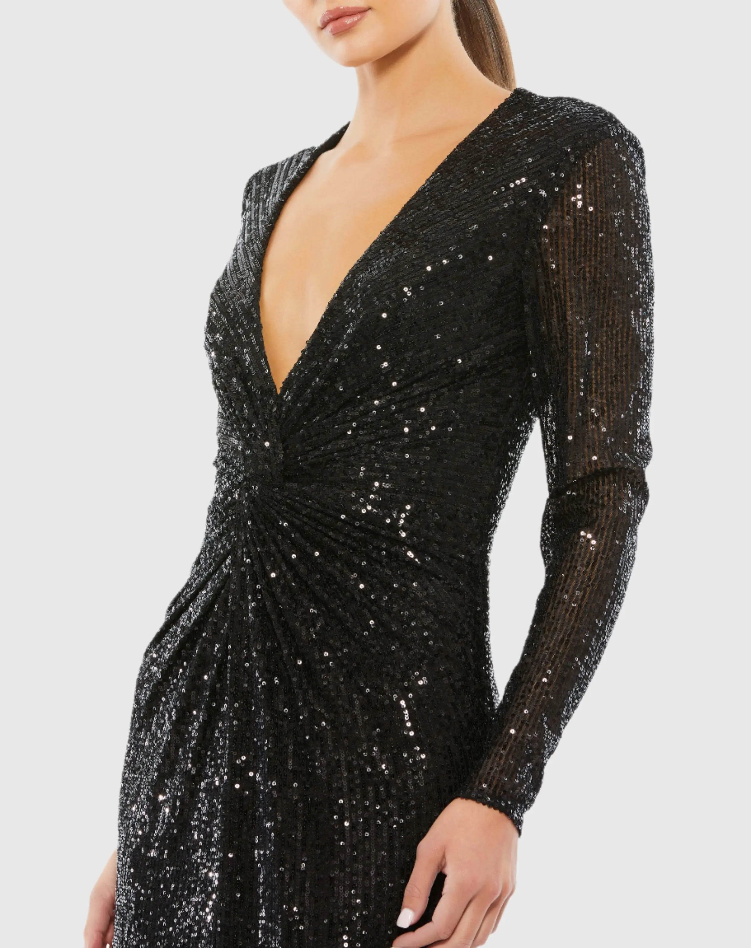 Black Embellished Gown