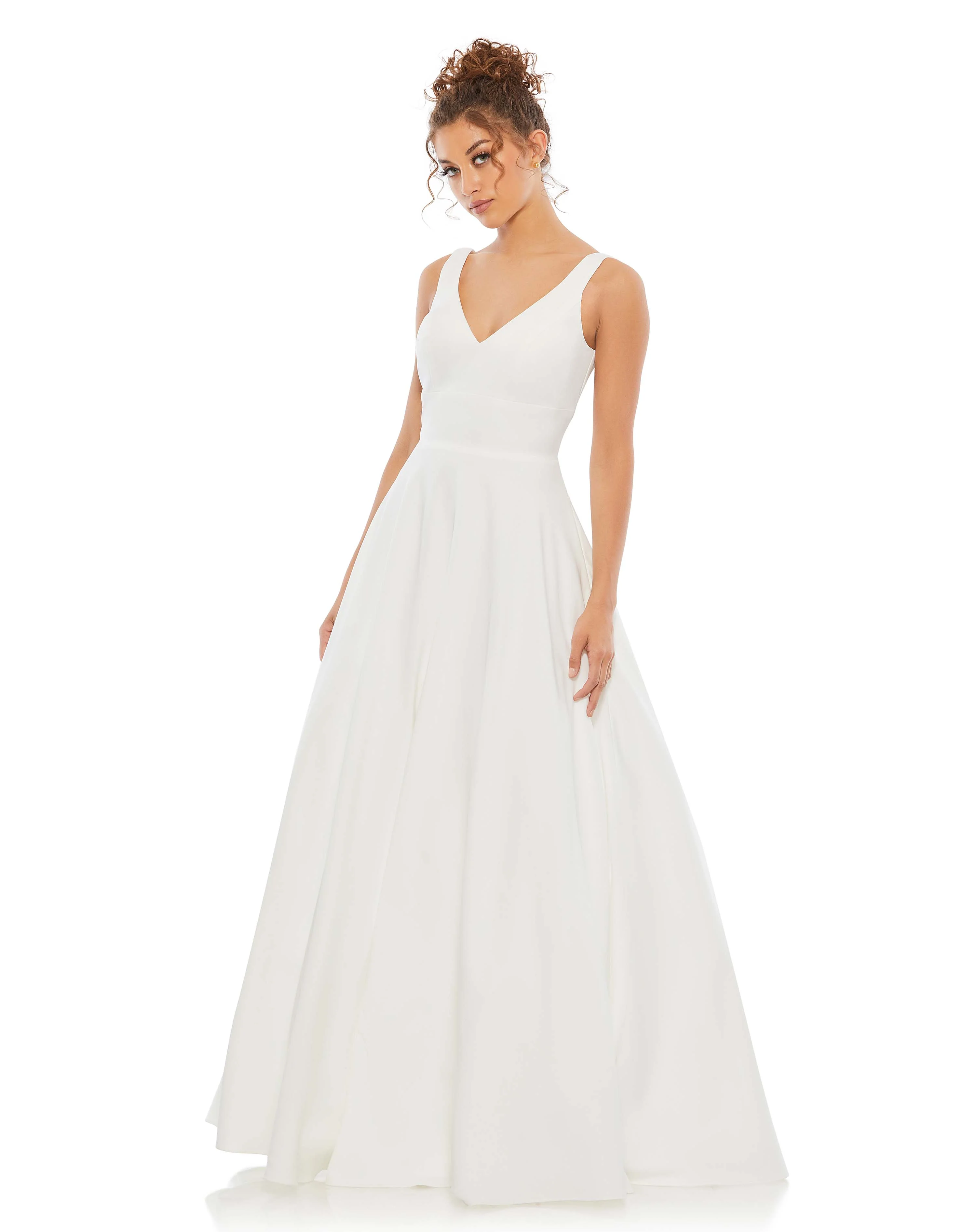 A Line Sleeveless Gown