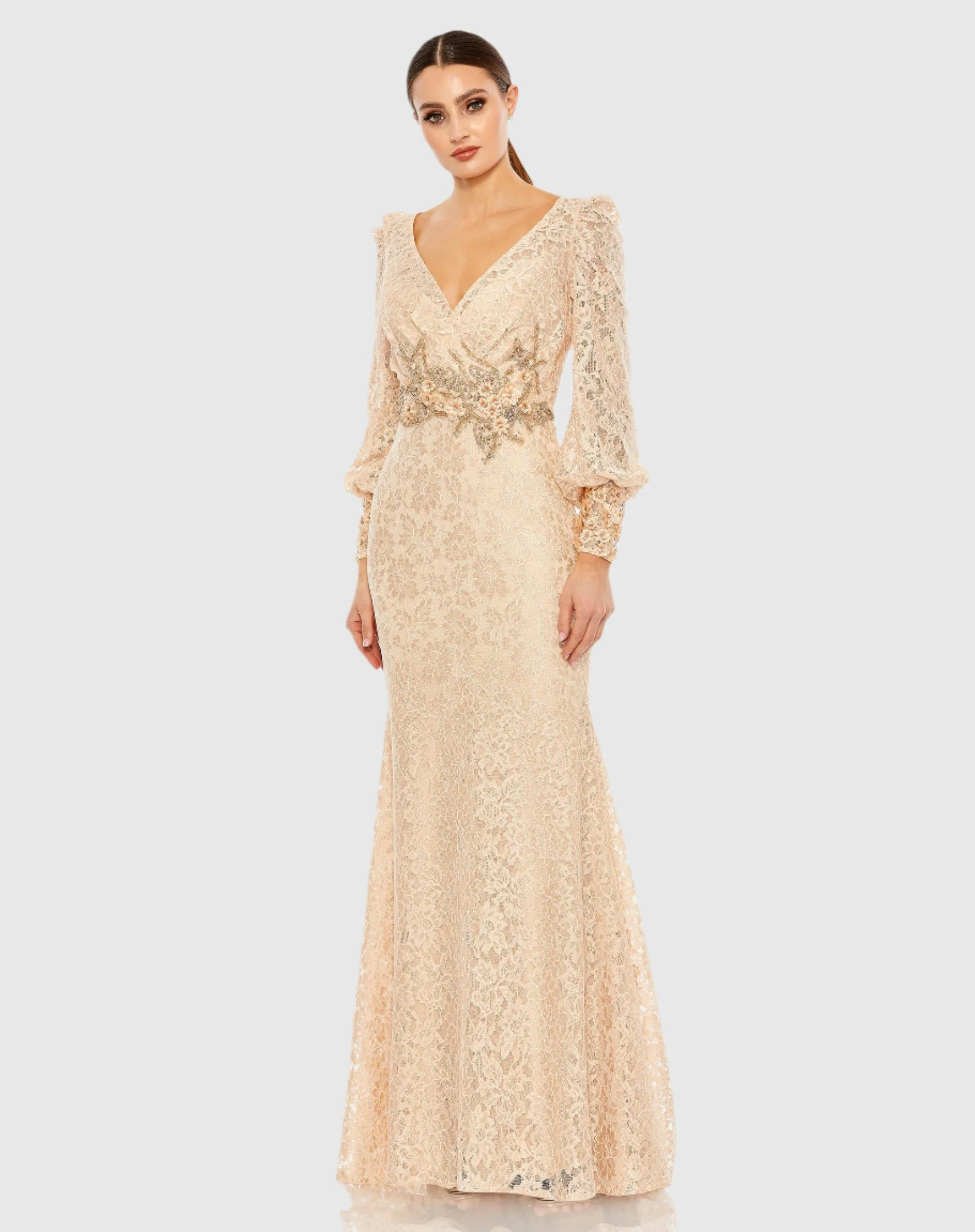 Lace Embellished Gown