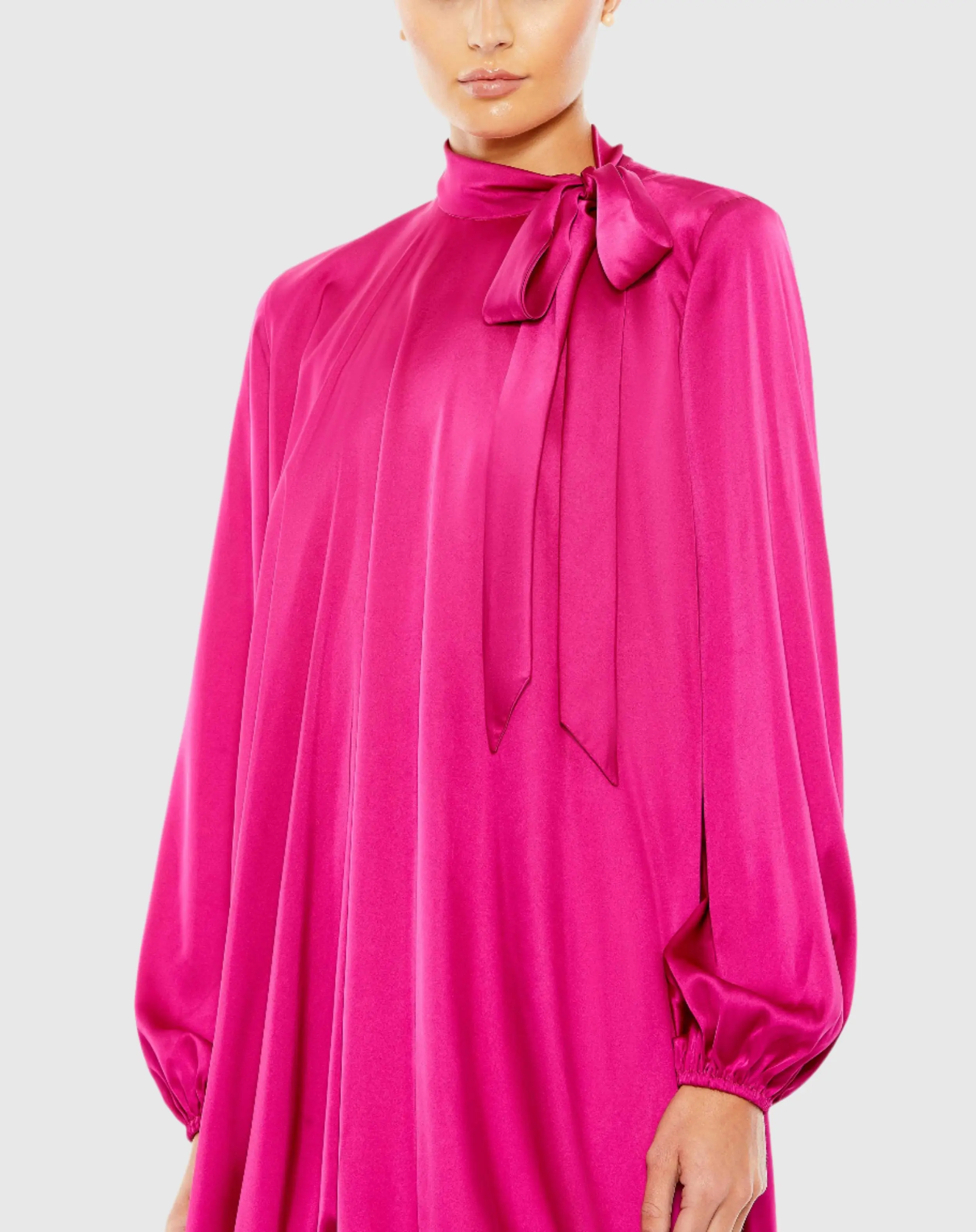 Long Sleeve Bubble Hem Dress