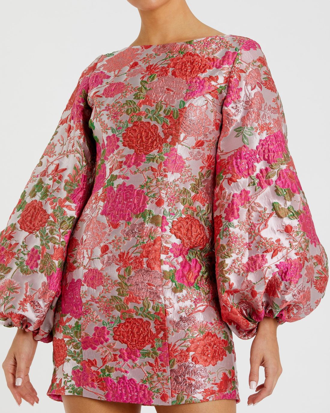 Fancy Floral Mini Dress