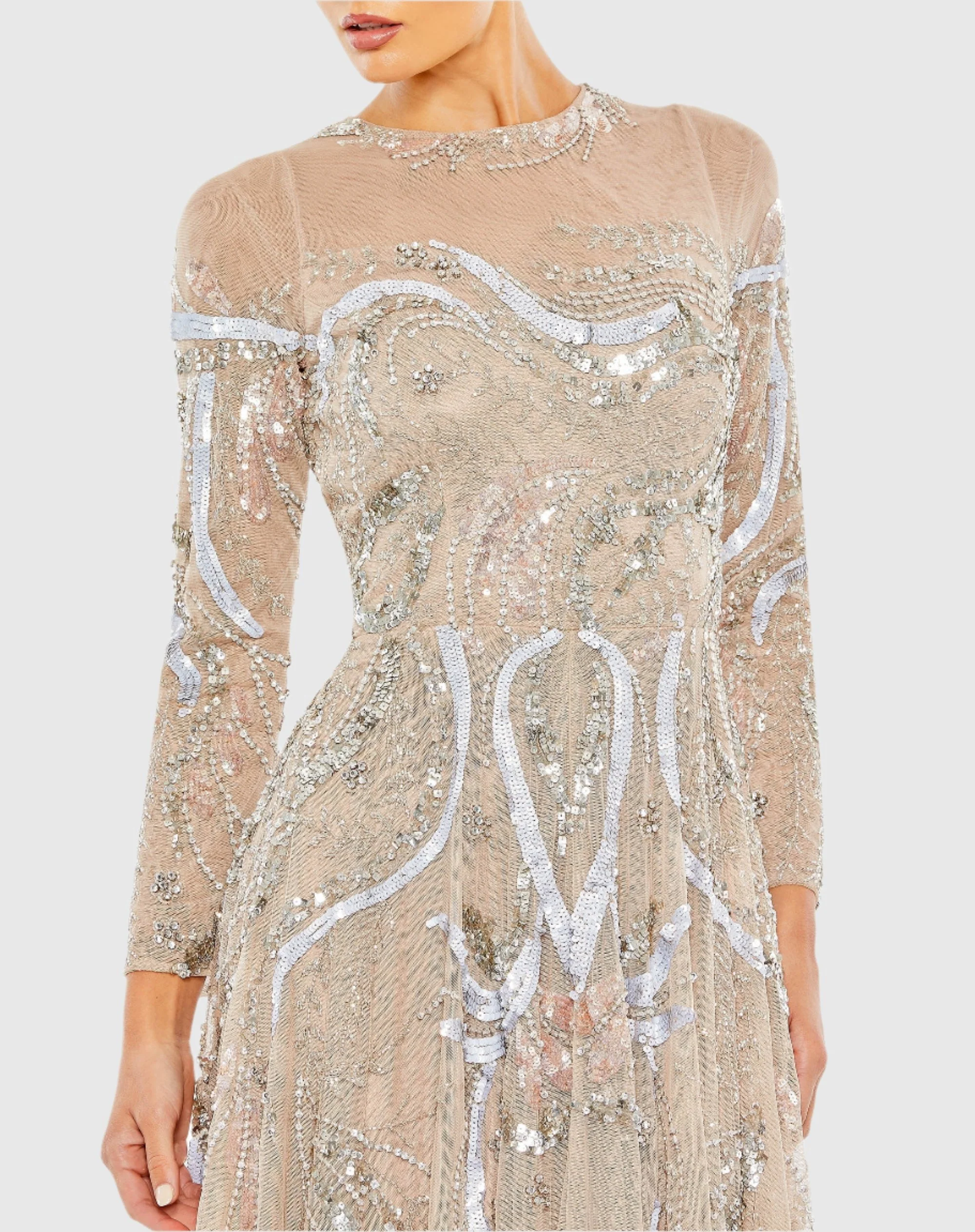Elegant Embellished Evening Gown