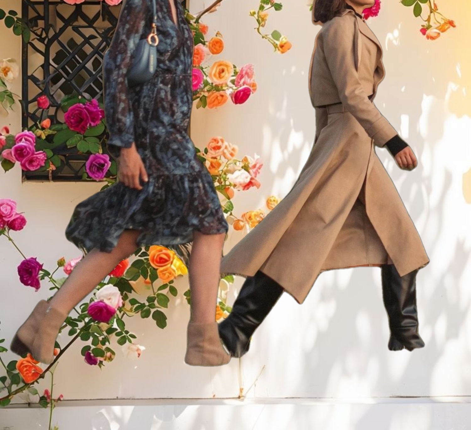 Shimmering Chiffon Bishop Sleeve Dress