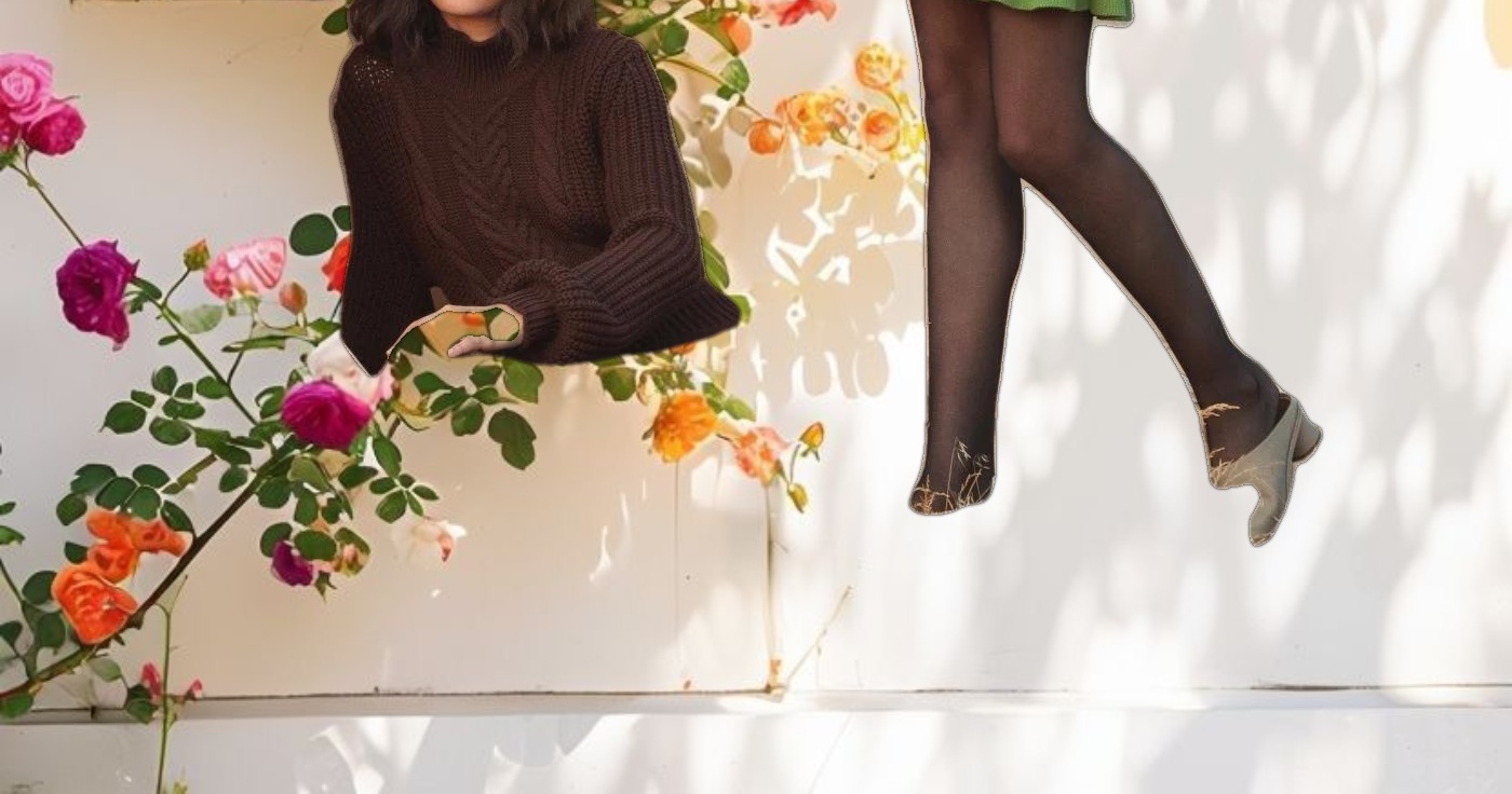 Elegant Long Sleeve Bobble Knit Collared Dress