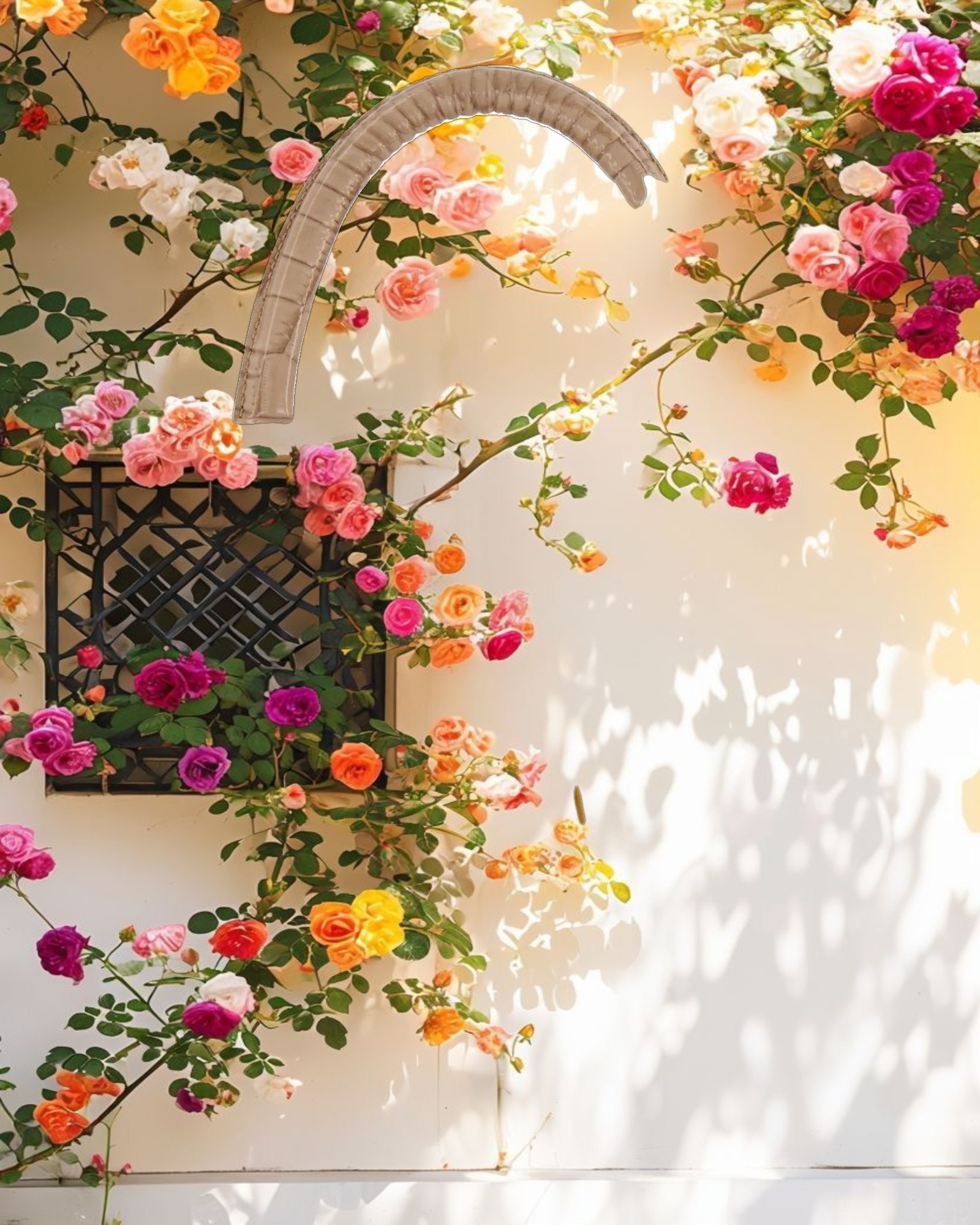 Leather Tote Bag With Gold Buckle