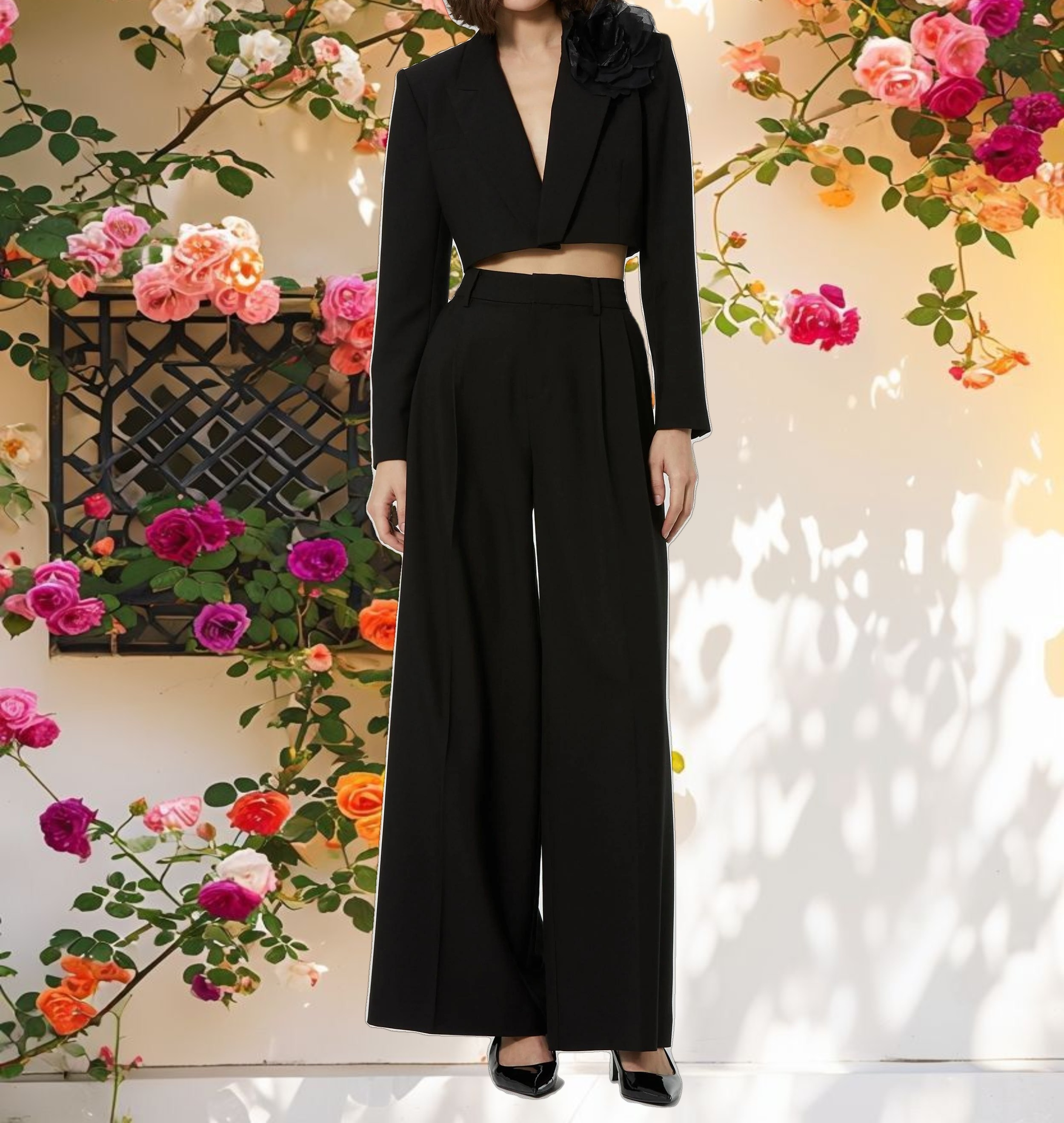 mackenzie wide leg trousers
