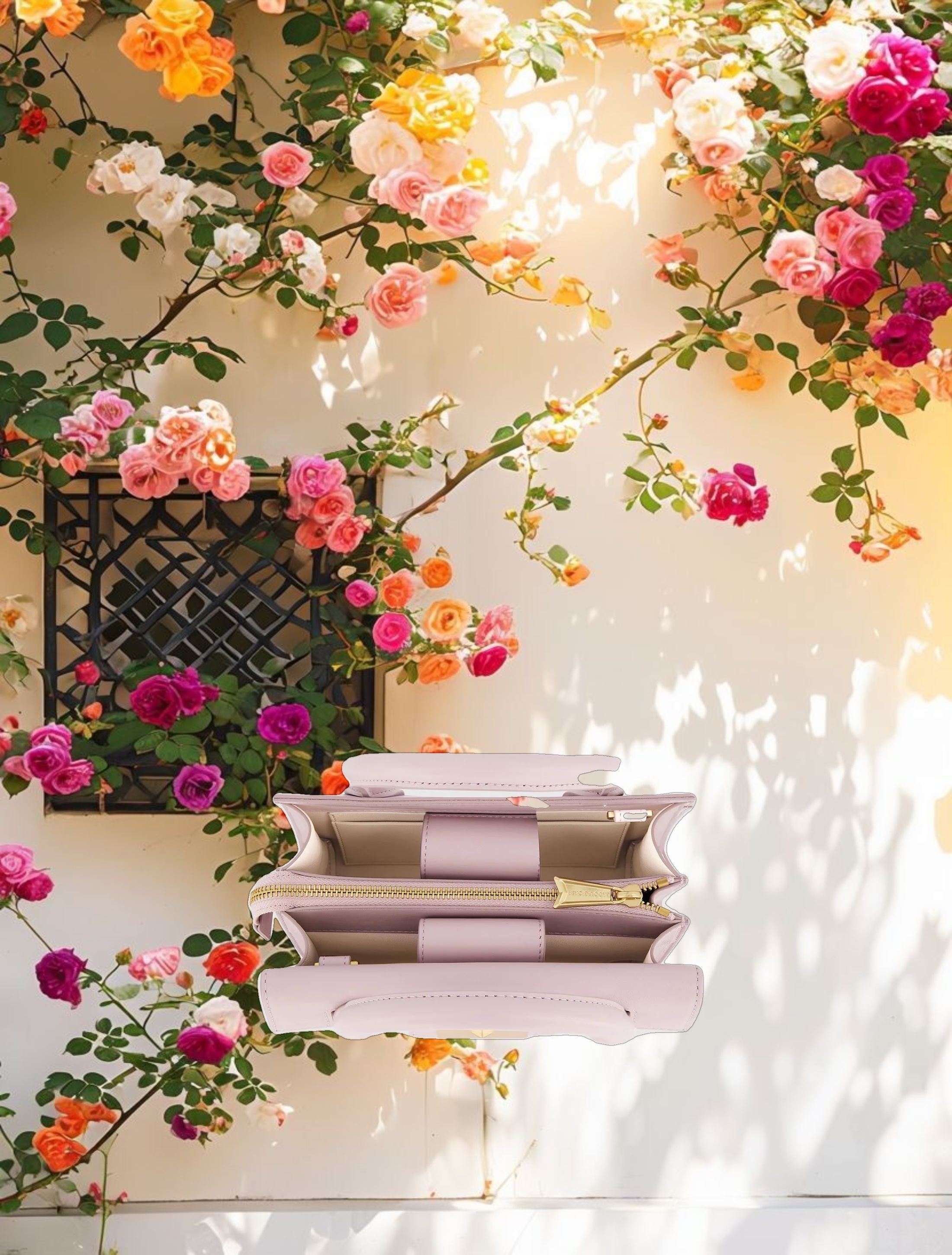 Small Leather Tote Bag With Gold Hardware