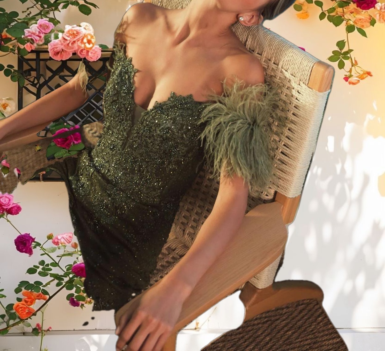 Embellished Sleeveless Gown