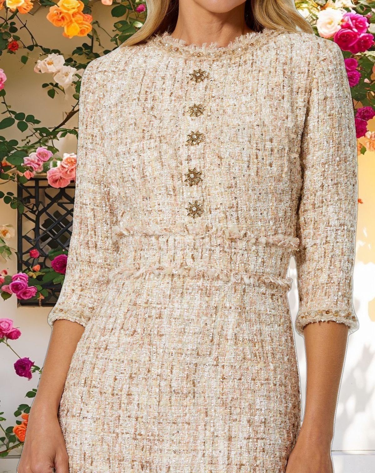 Boucle fabric (100% polyester)