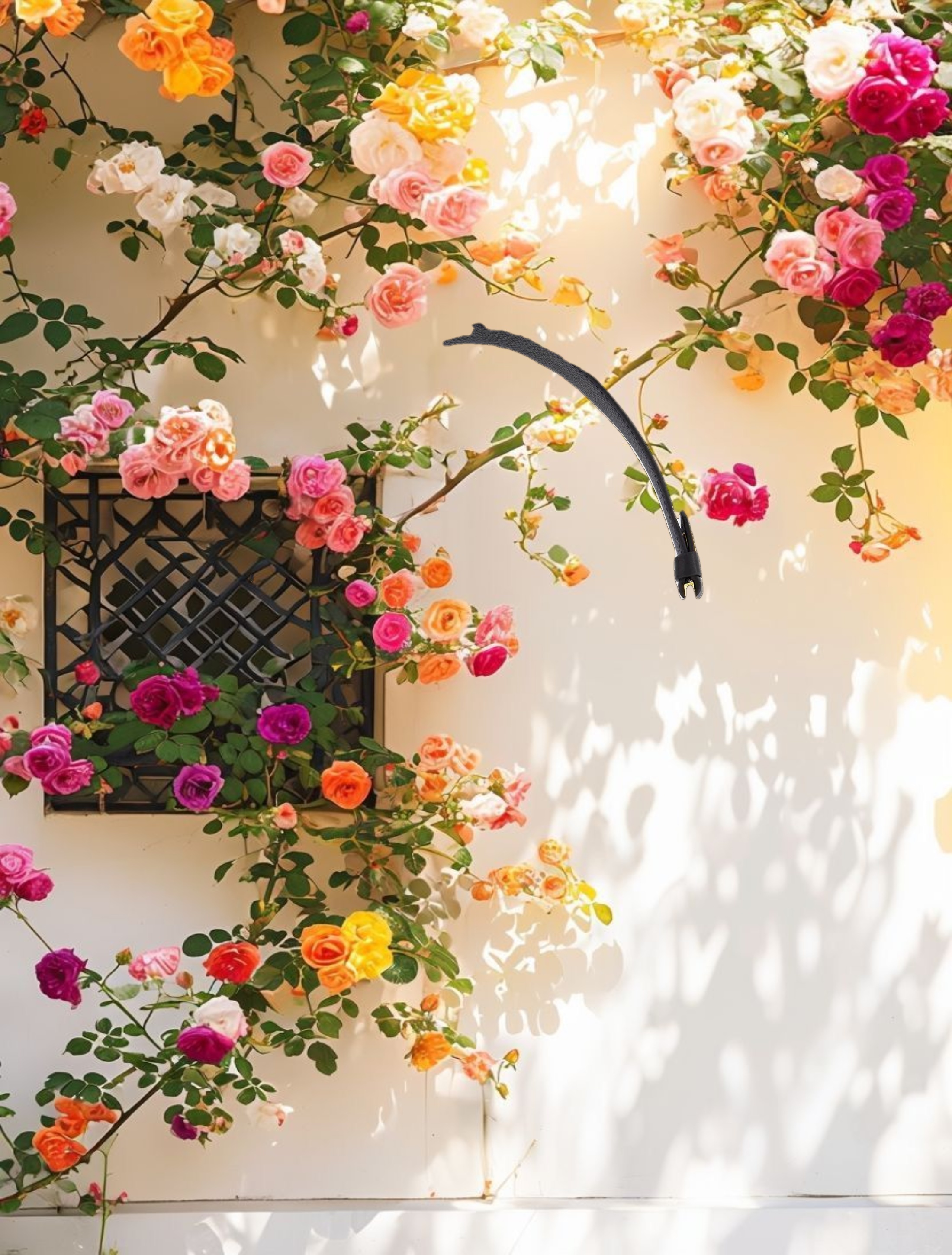 Grain Leather Saddle Bag With Gold Hardware