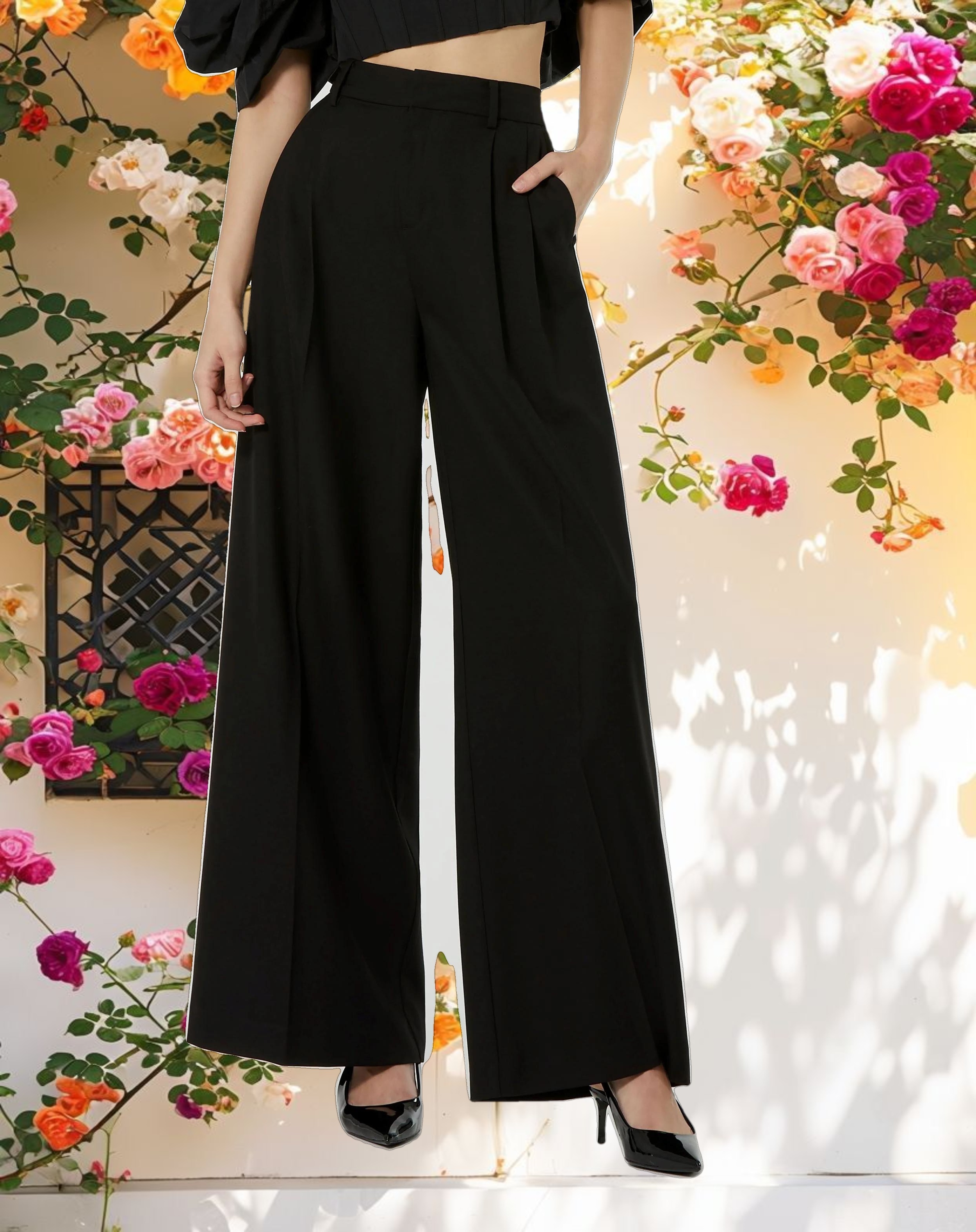 mackenzie wide leg trousers