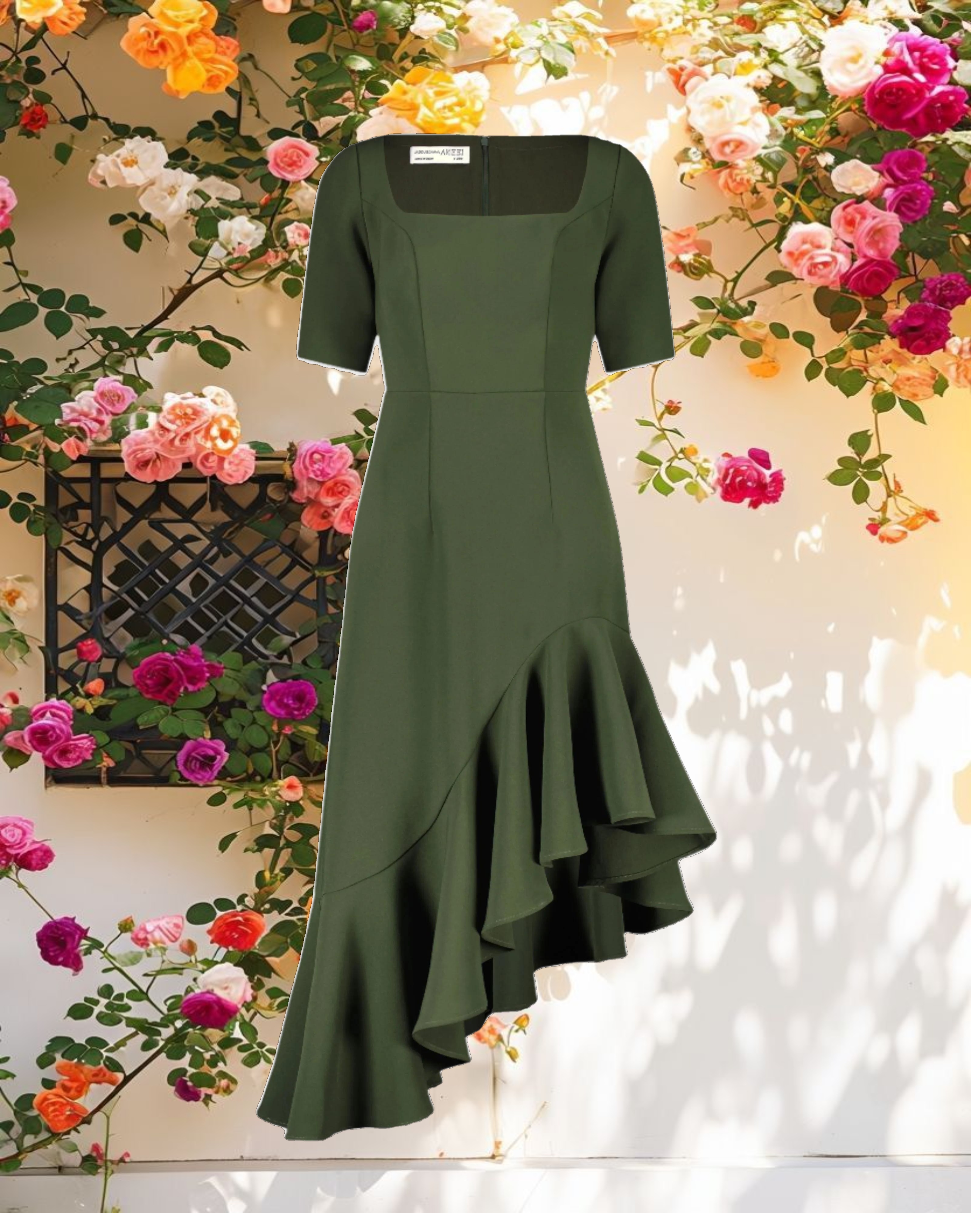 Asymmetrical Hem Dress