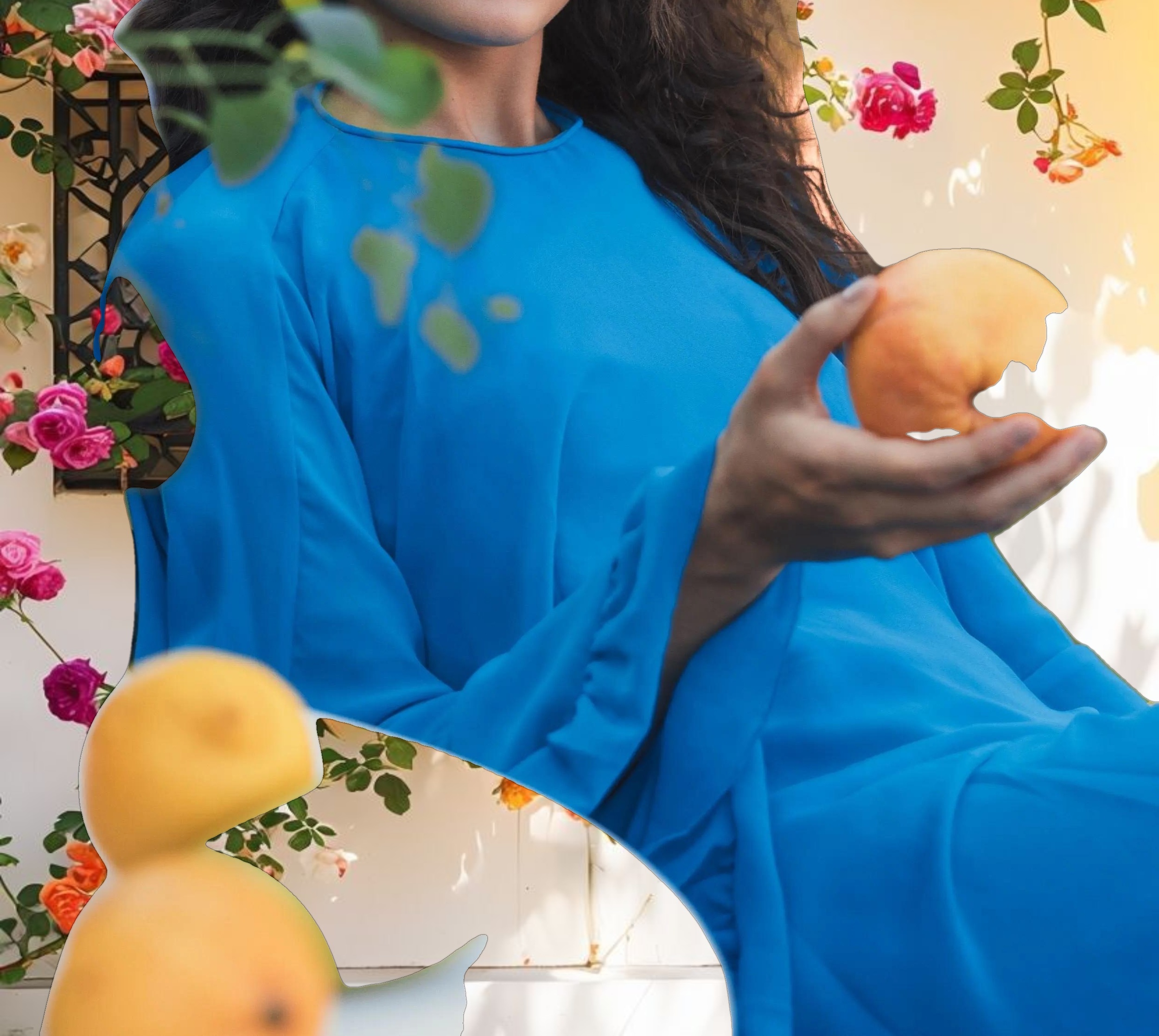 Purple High Neck Ruffle Hem Cape Mini Dress