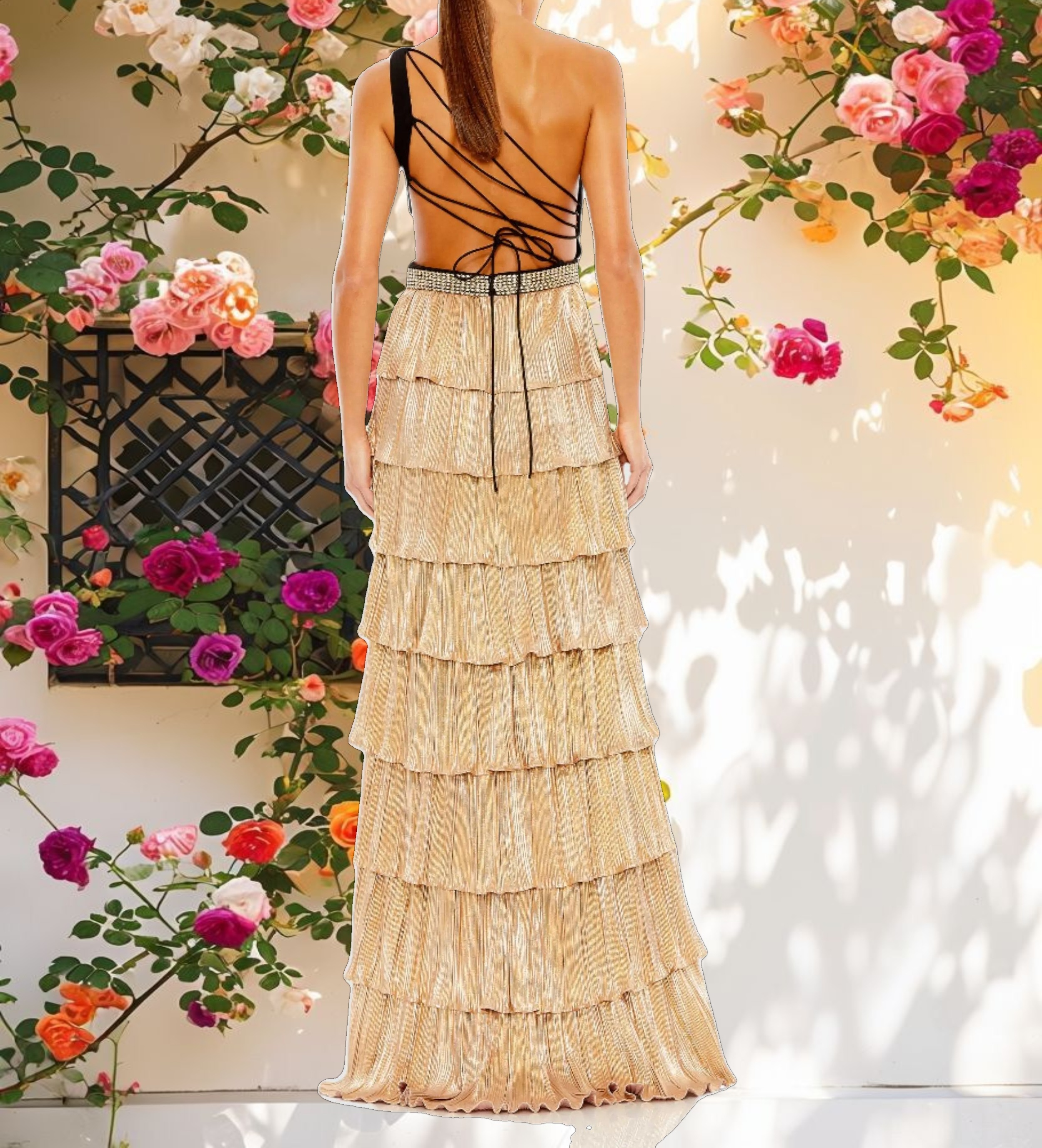 Layered Off-Shoulder Dress