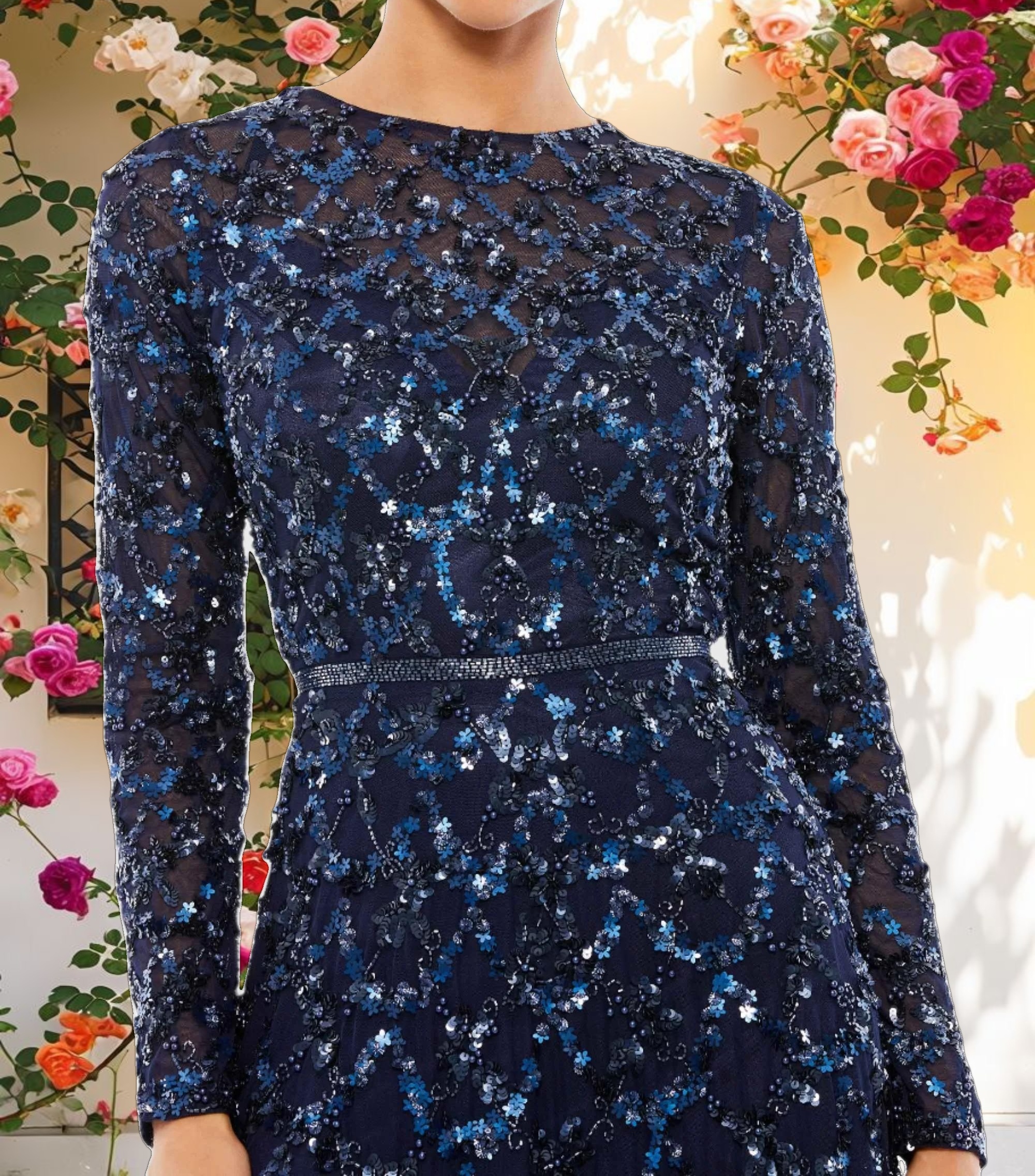 Stunning Embellished A-Line Gown