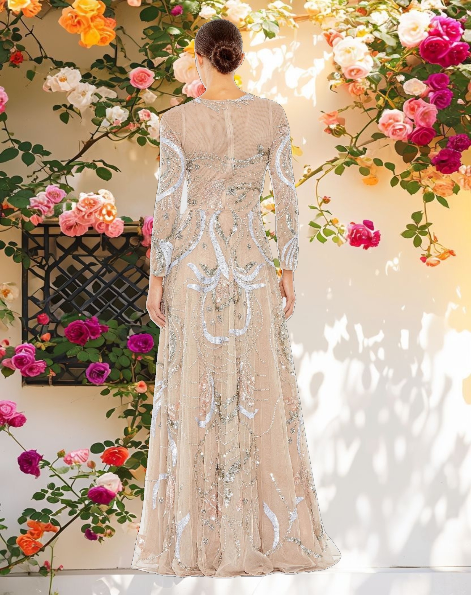 Elegant Embellished Evening Gown