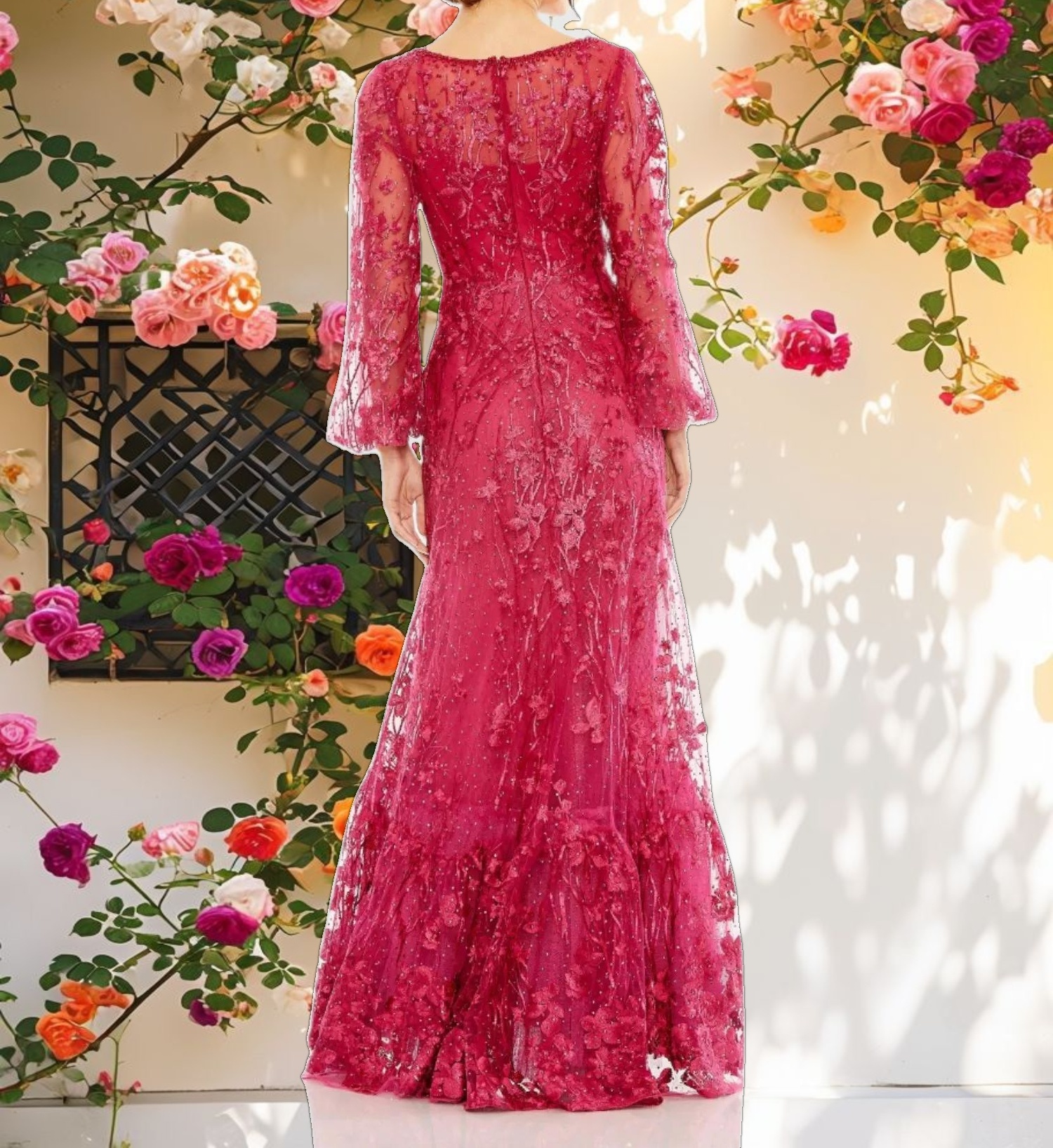 Elegant Embroidered Gown