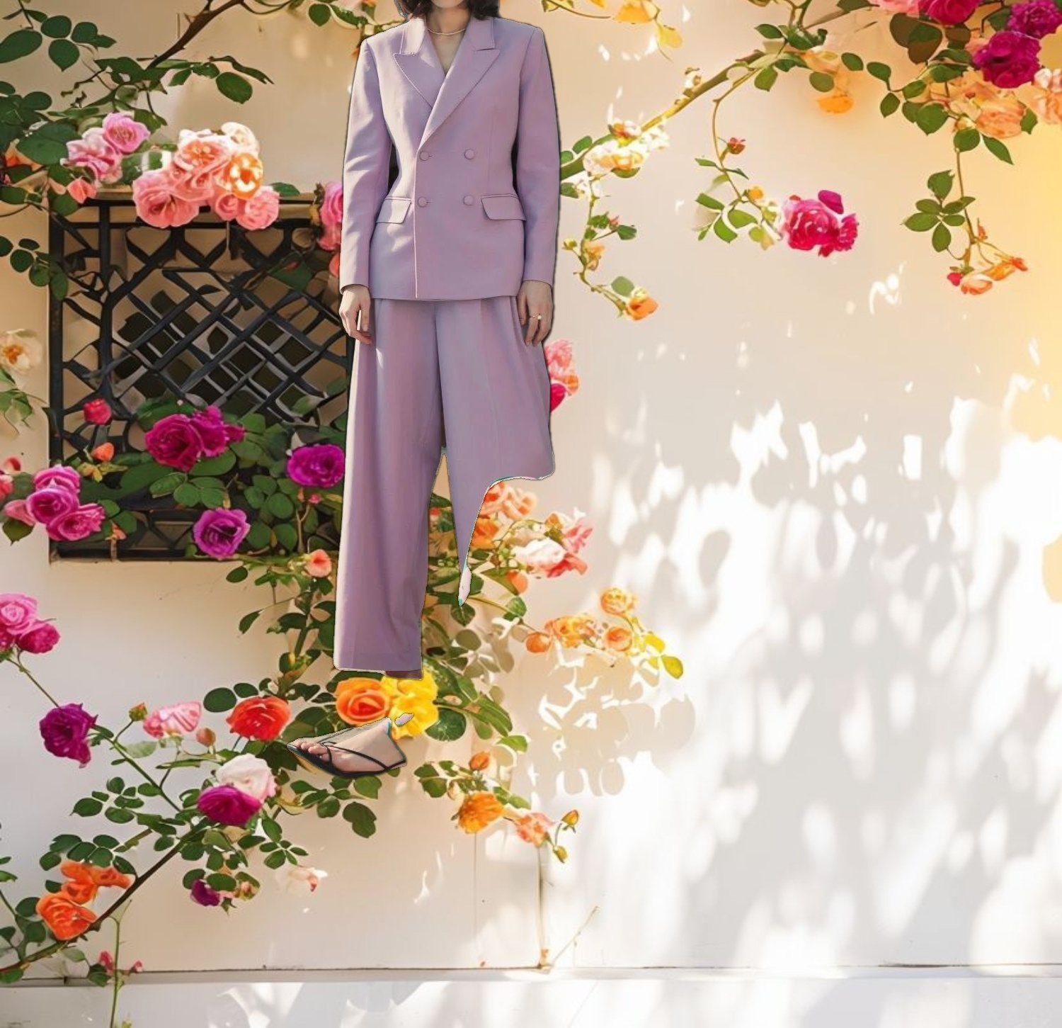 Classic Crepe Wide Leg Trouser