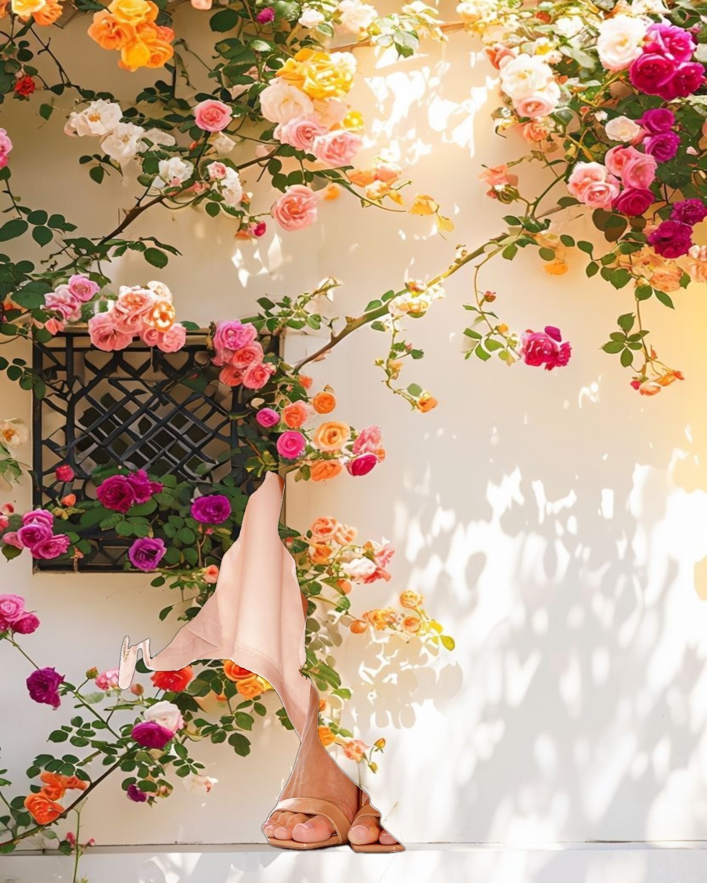 Flowy One Shoulder Beaded Evening Dress