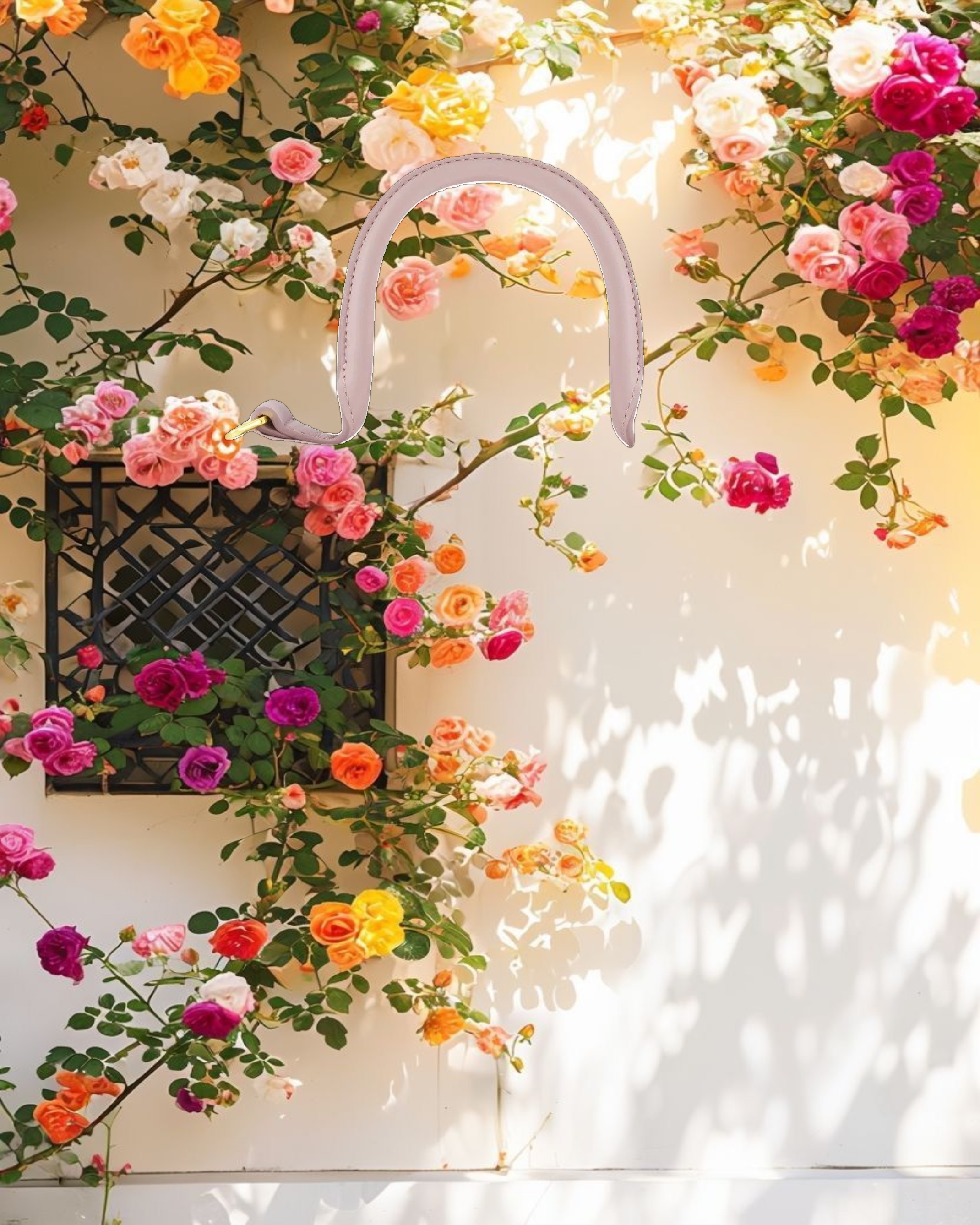 Medium Angular Leather Handbag With Gold Hardware