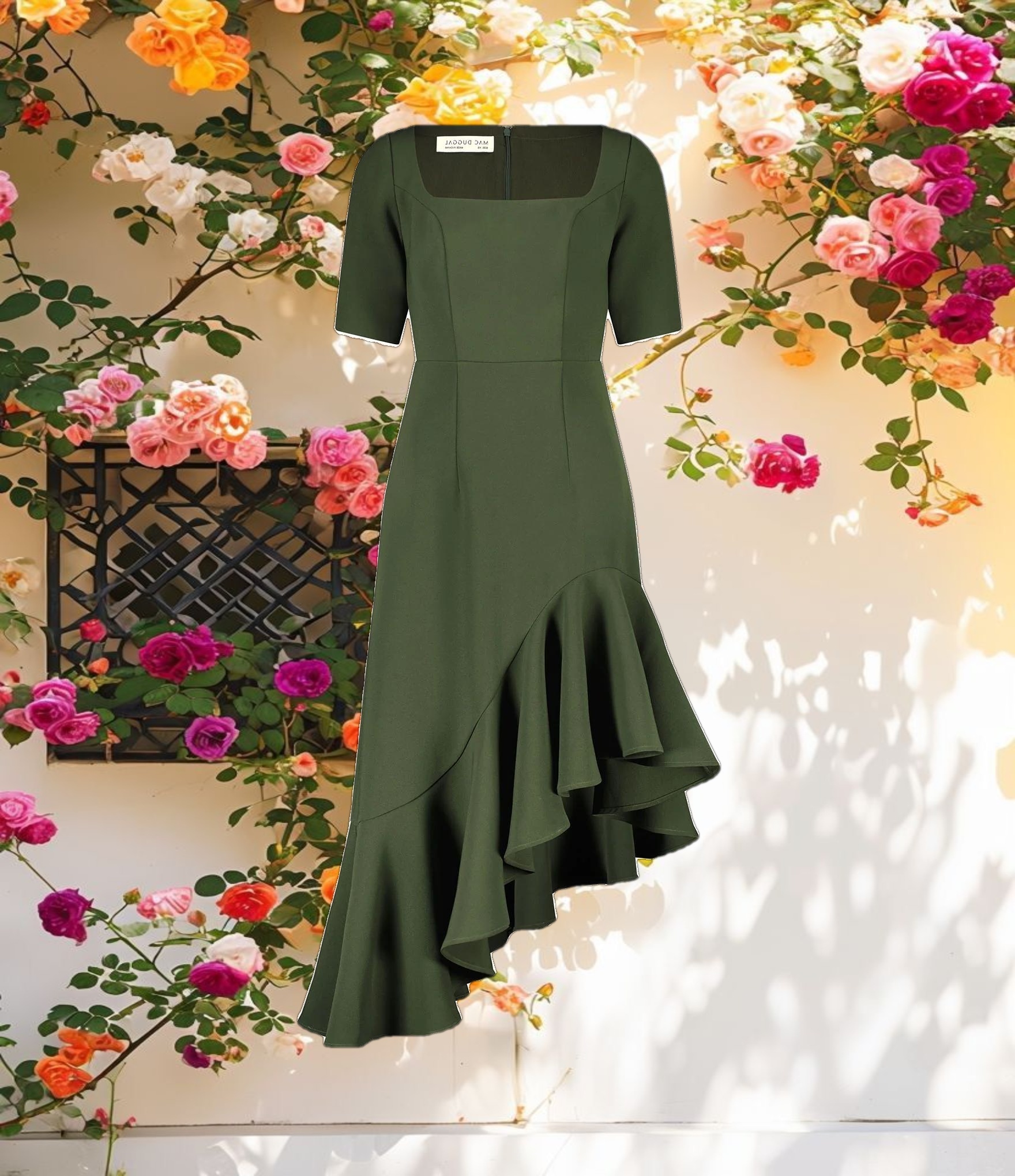 Asymmetrical Hem Dress