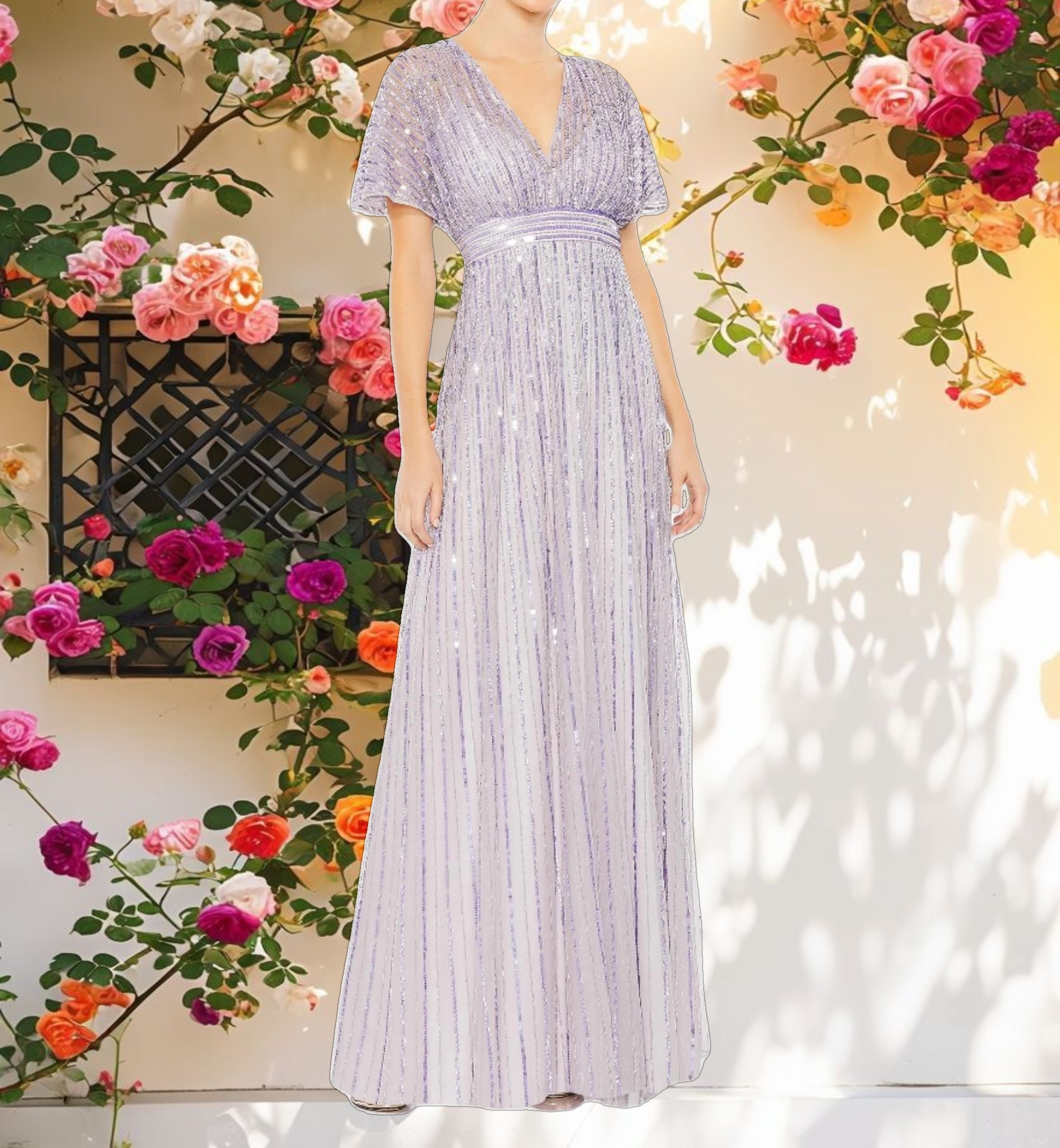 Shimmering A-line Dress