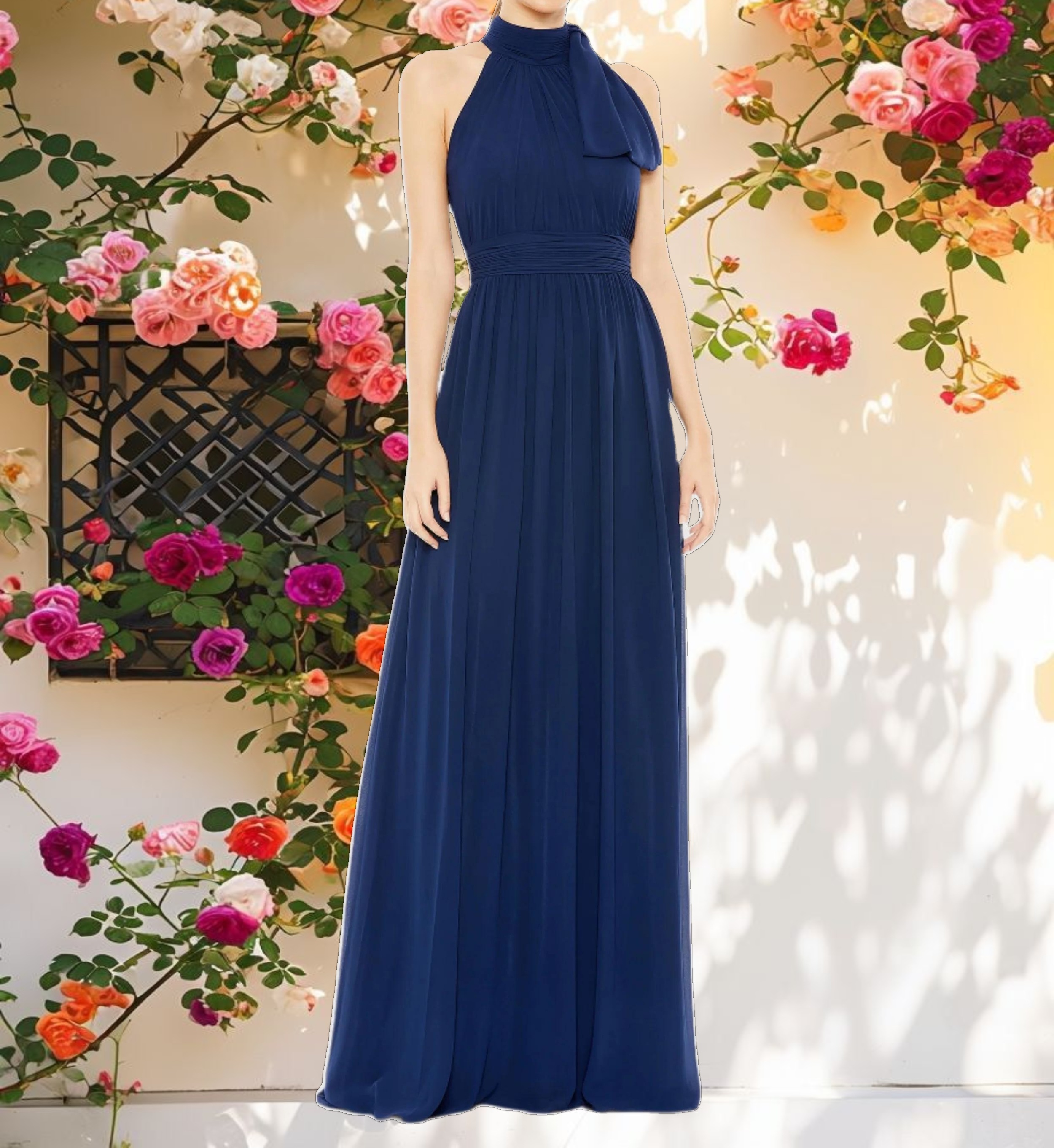 Elegant Chiffon Gown