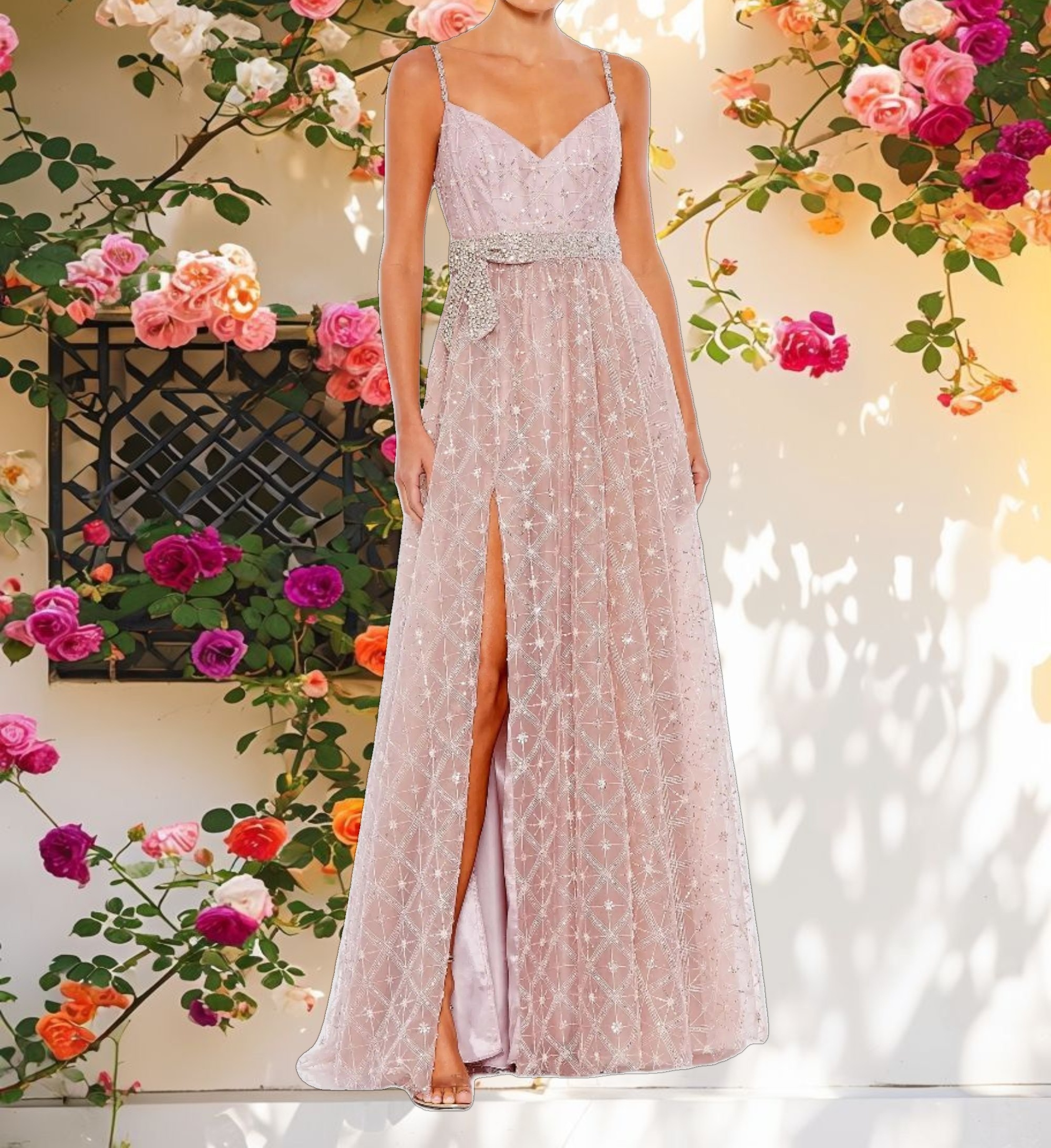 Sparkling Heartline Dress