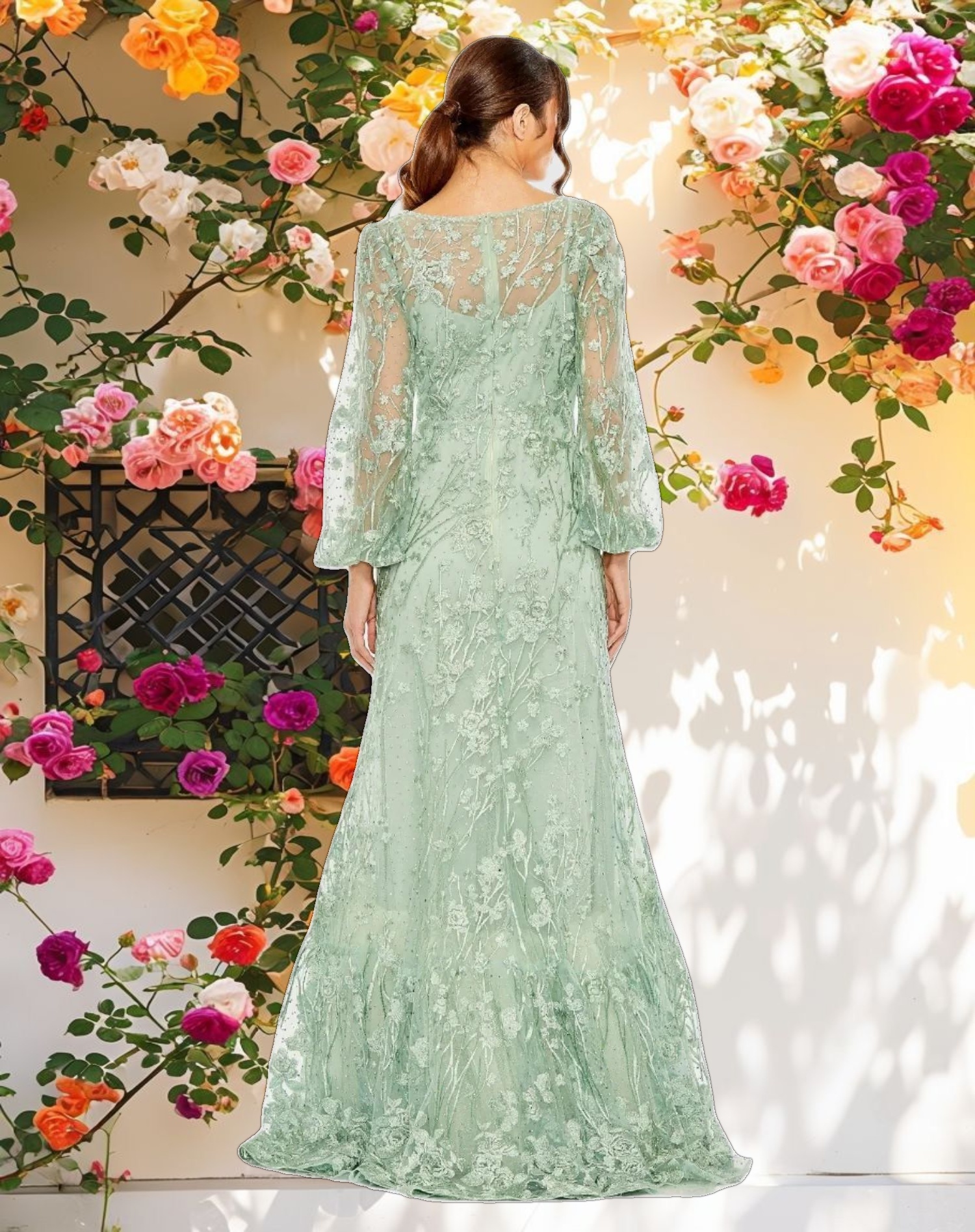 Elegant Embroidered Gown