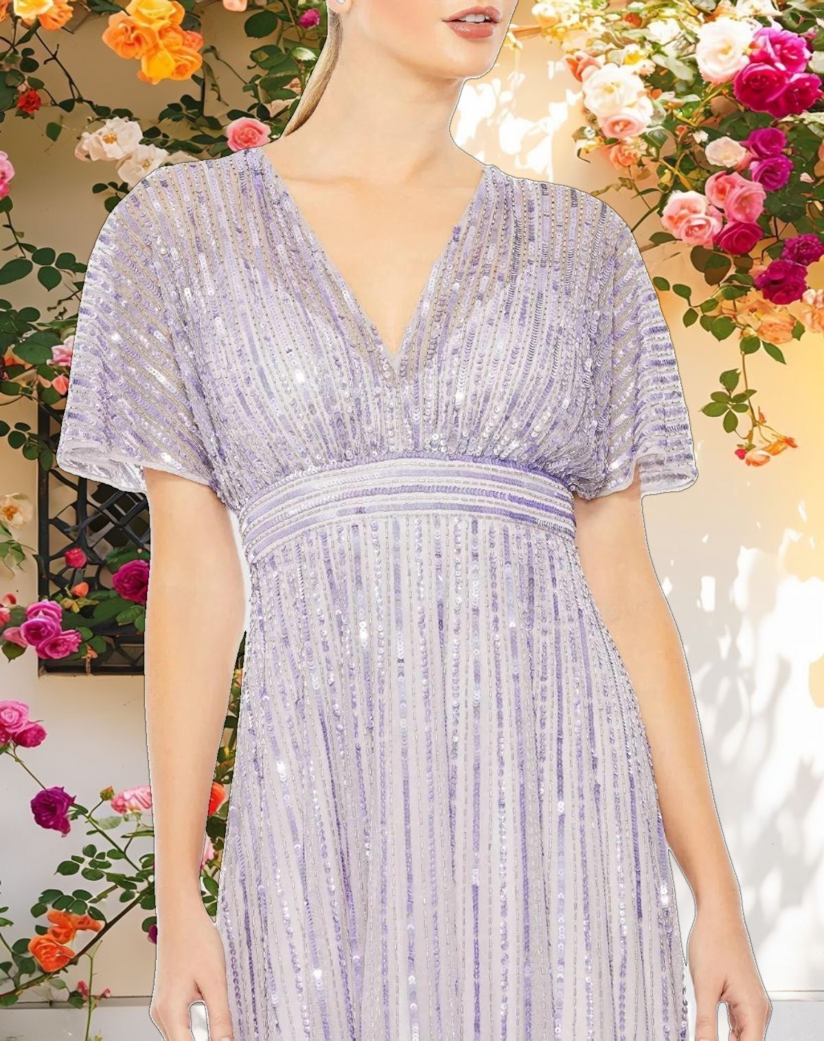 Shimmering A-line Dress