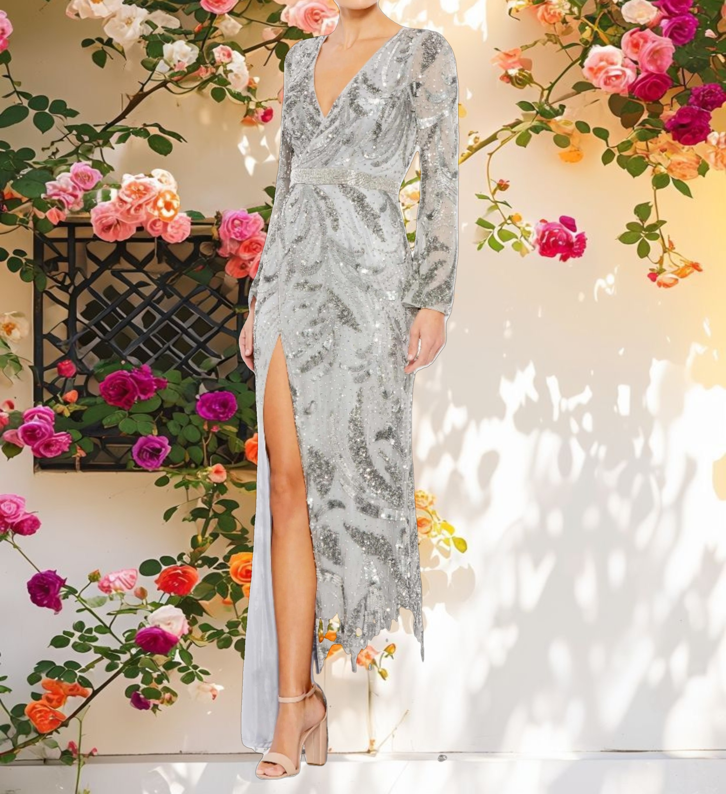 Glamorous Mesh Overlap Dress