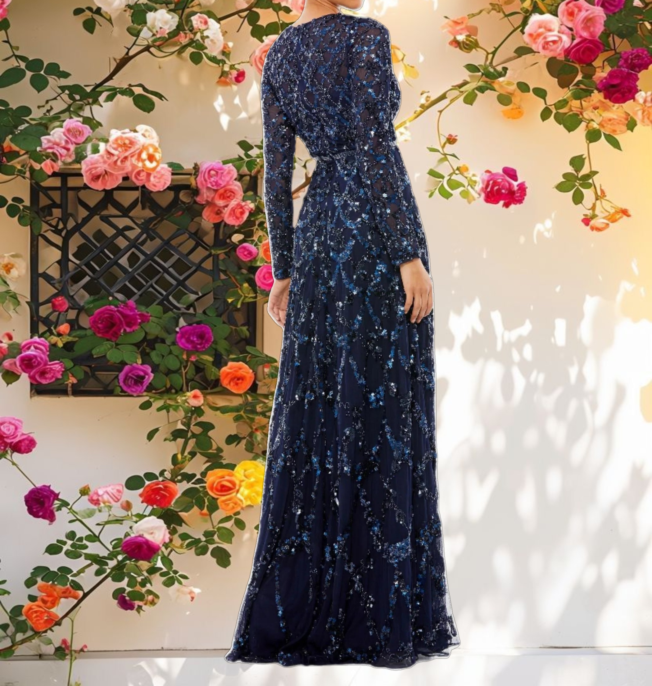 Stunning Embellished A-Line Gown