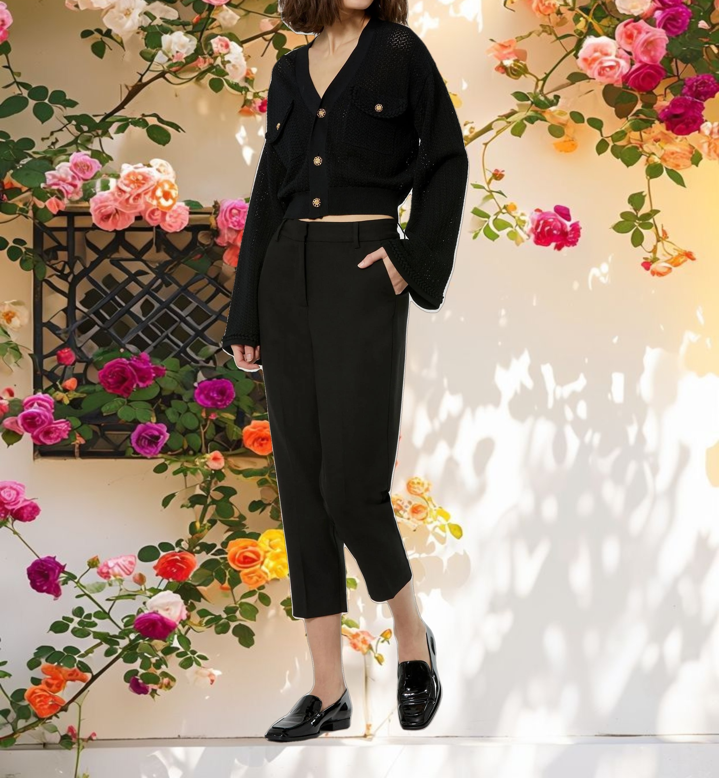 Flare Long Sleeve Cardigan