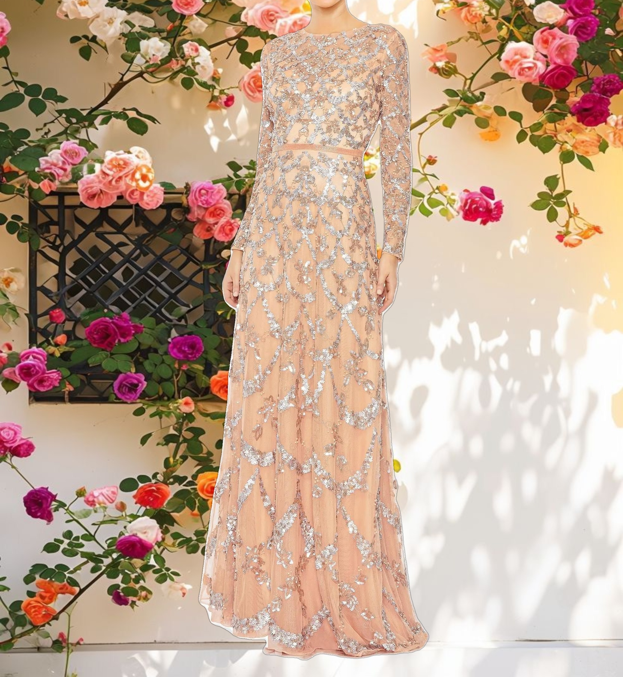 Ethereal Mesh Gown