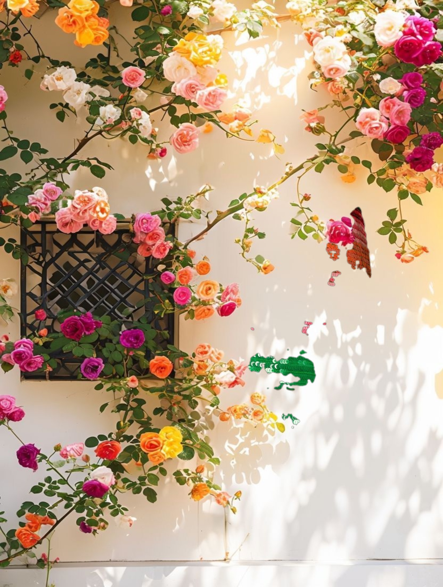 Shimmer Striped Short Skirt