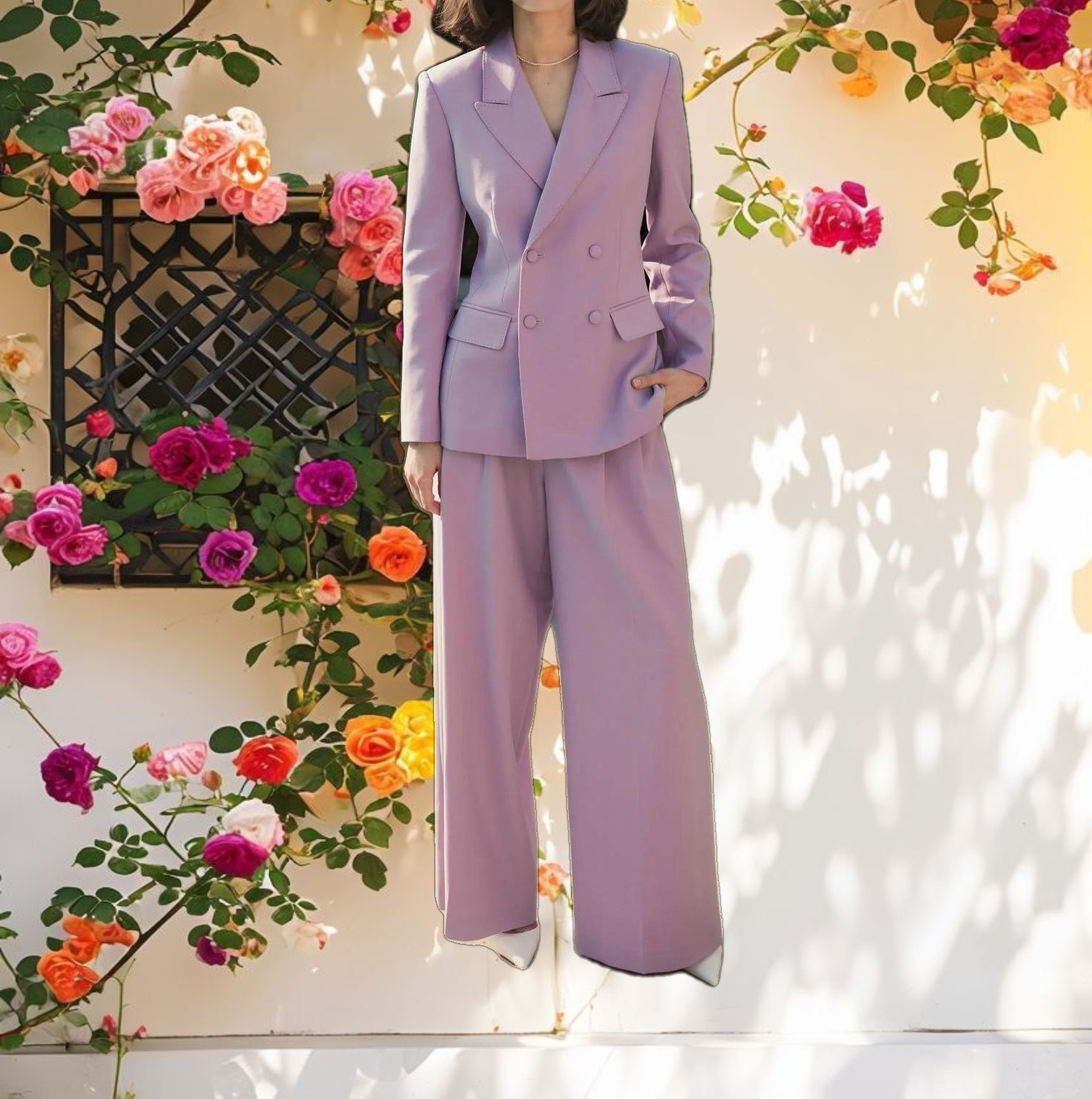 Classic Crepe Wide Leg Trouser