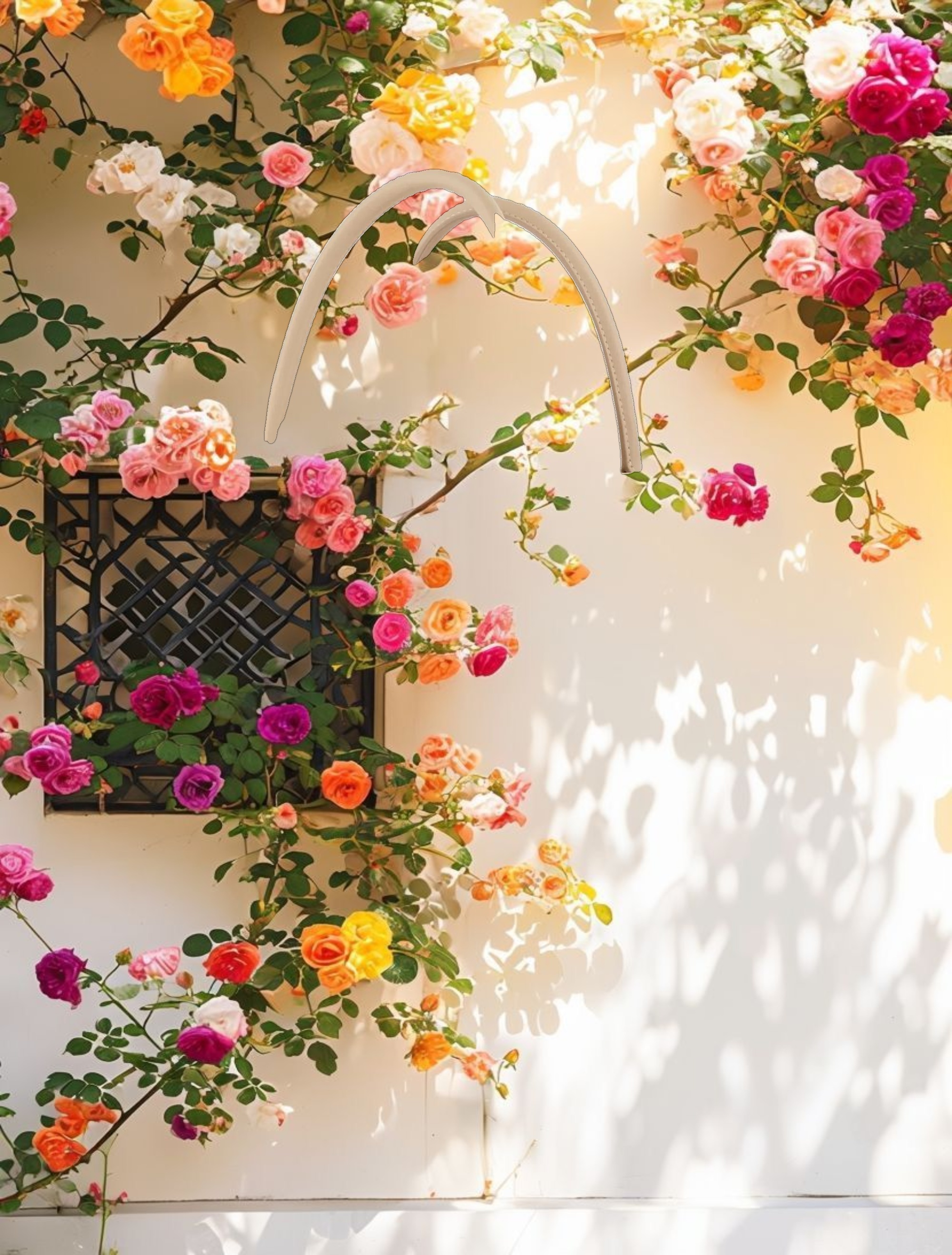 Large Leather Briefcase Bag With Gold Hardware