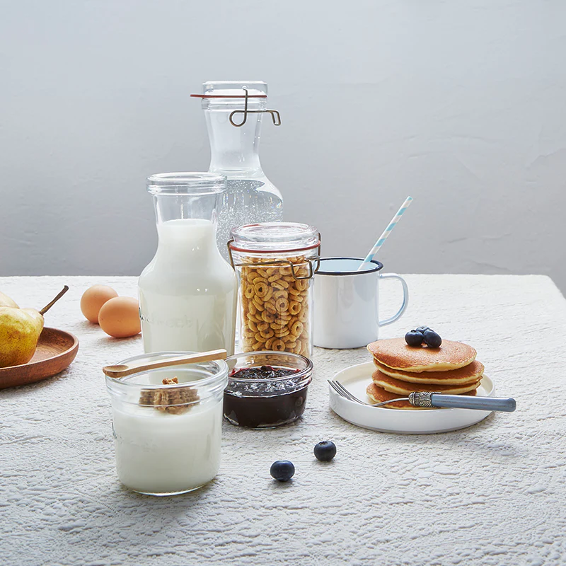 Italian Premium Canning & Juice Jar | 34oz | Lock-Eat | Set of 6