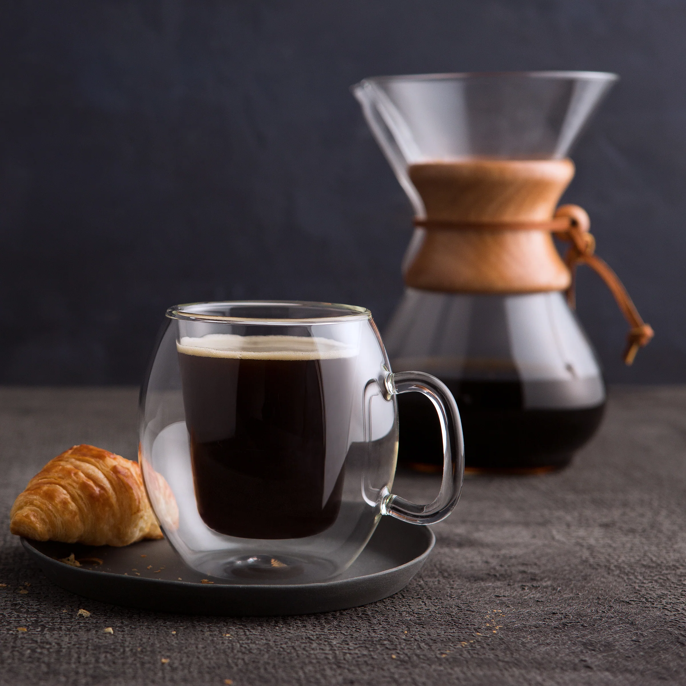 Thermic Glass 10.25oz Coffee Glasses (Set of 2)