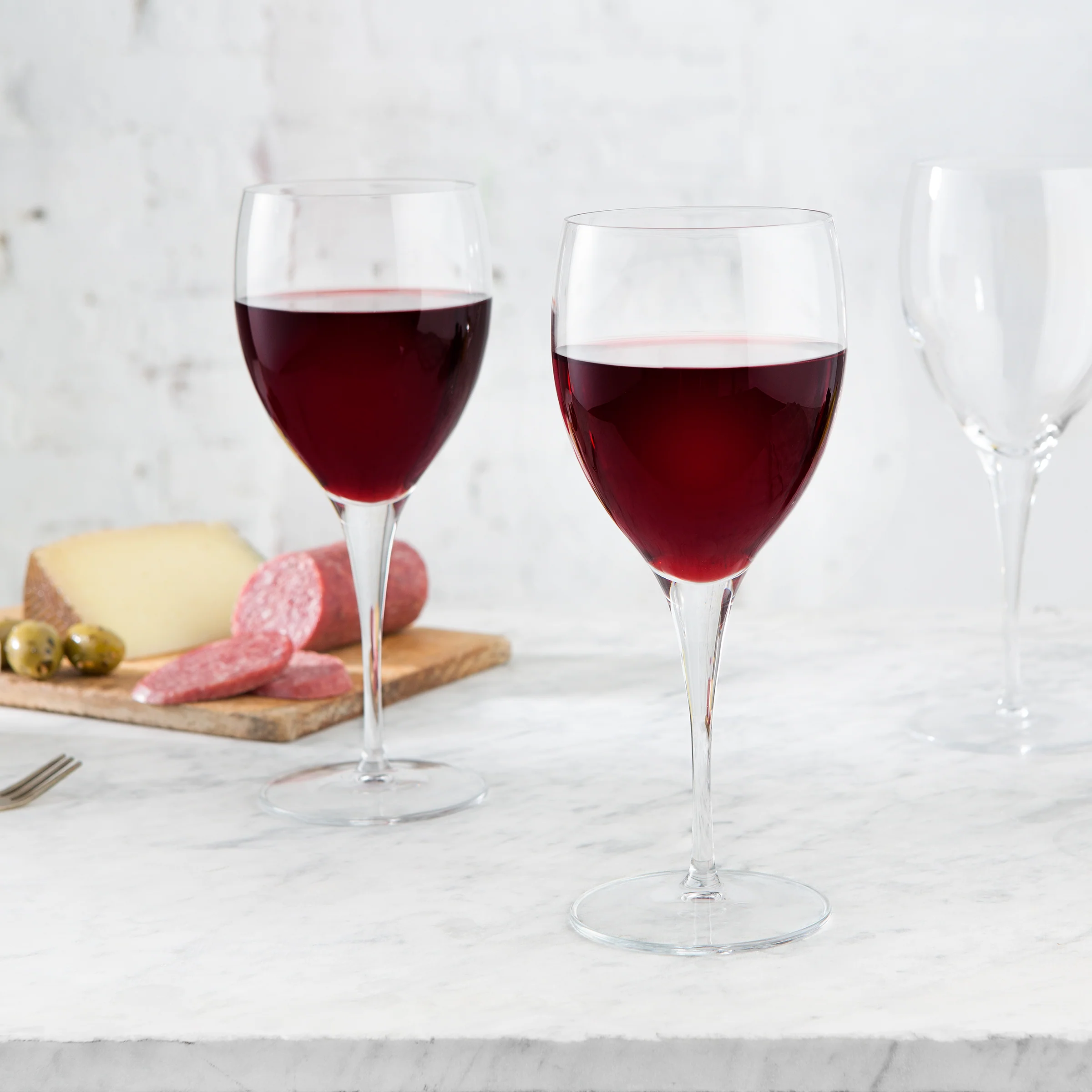 Italian Premium Chianti Red Wine Glasses | 17.5oz | Michelangelo Masterpiece Gold Label | Set of 4