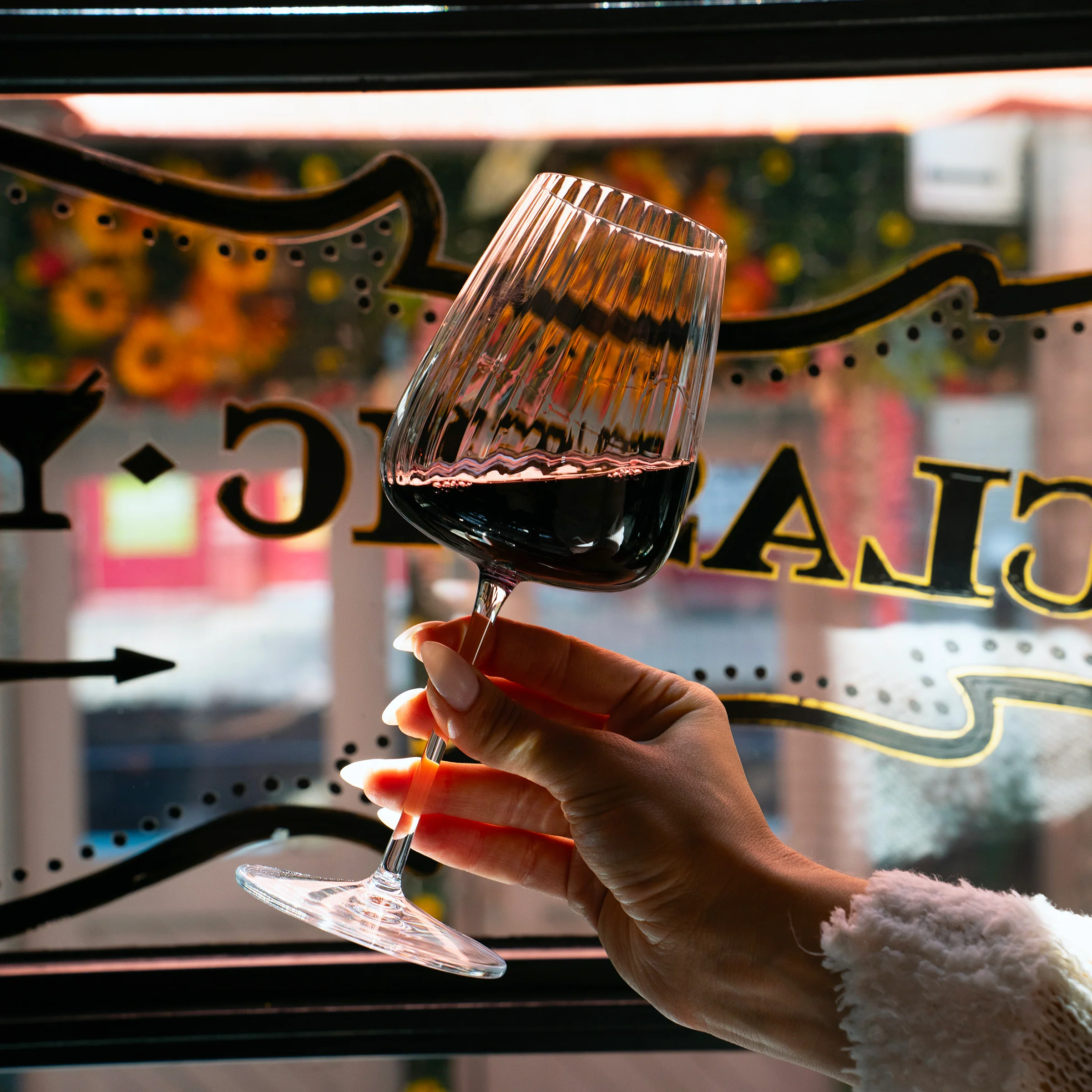 Optica 23.75 oz Bordeaux Red Wine Glasses (Set of 4)