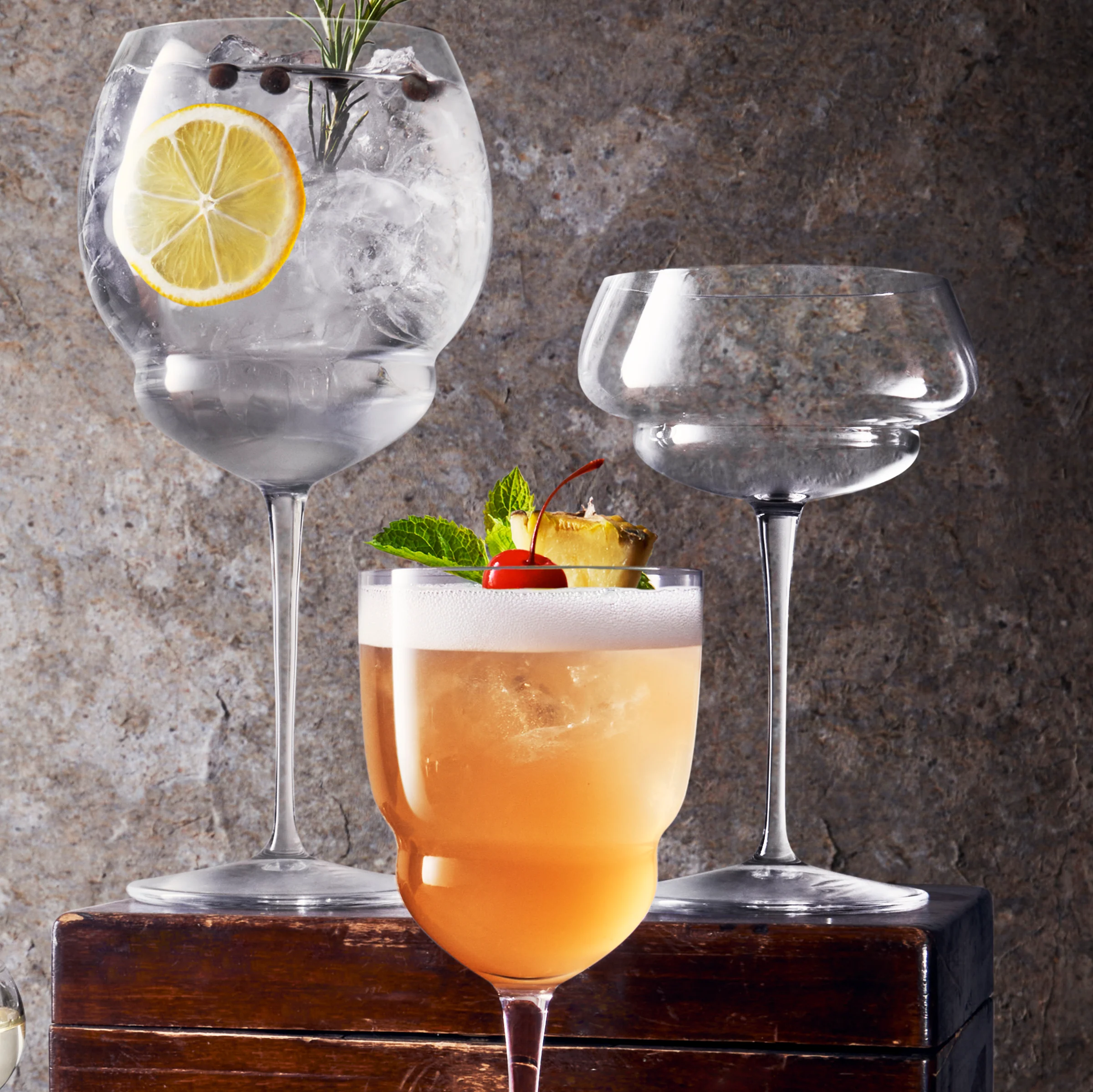 Italian Premium Great Gatsby Cocktail Glasses | 10oz | Backdoor '20s | Set of 6