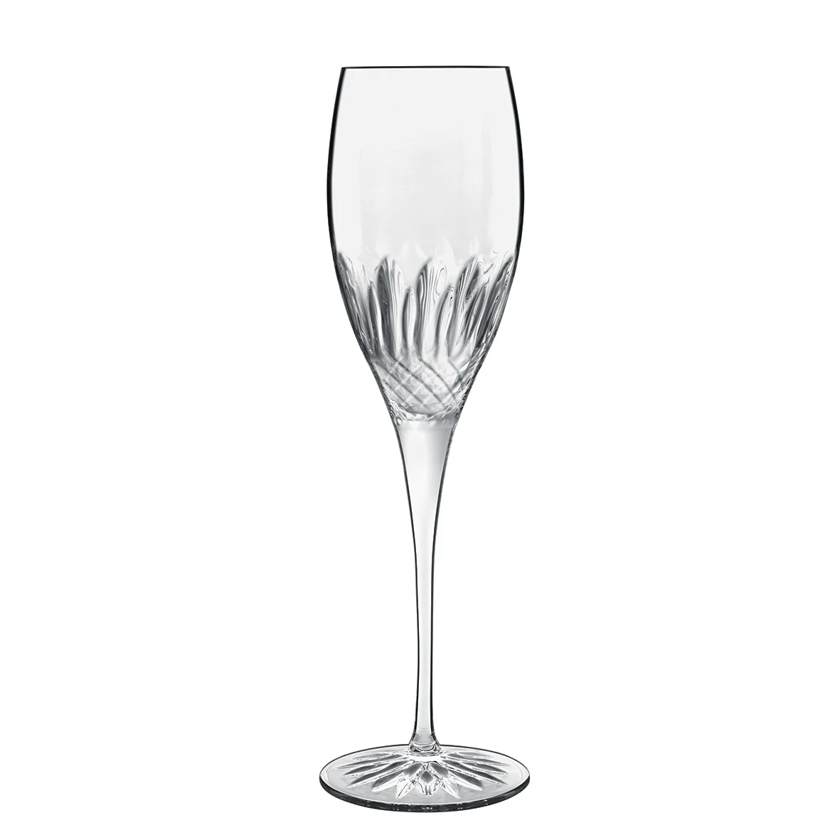Italian Premium Champagne Glasses | 7.5oz | Diamante | Set of 4