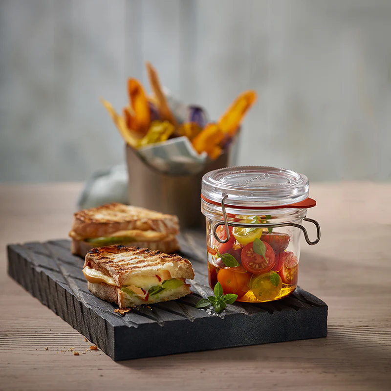 Italian Premium Canning & Food Jar | 6.75oz | Lock-Eat | Set of 6